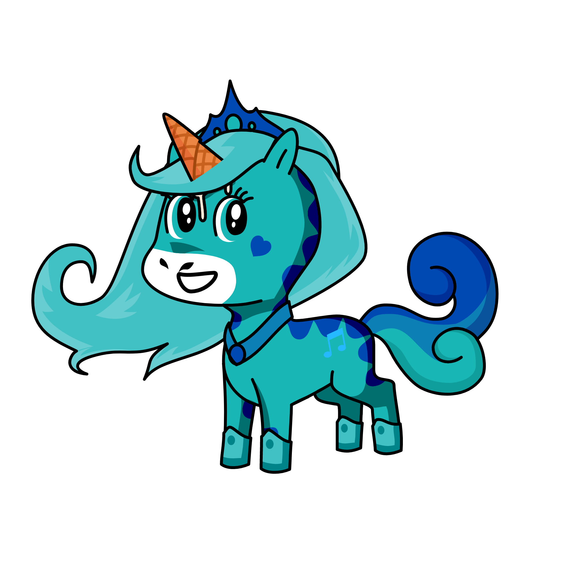 Ice Cream Queen, the unicorn