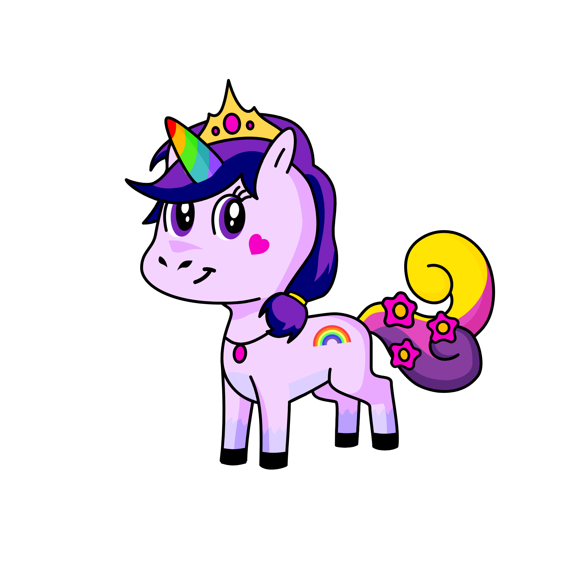 Rainbow#1, the unicorn