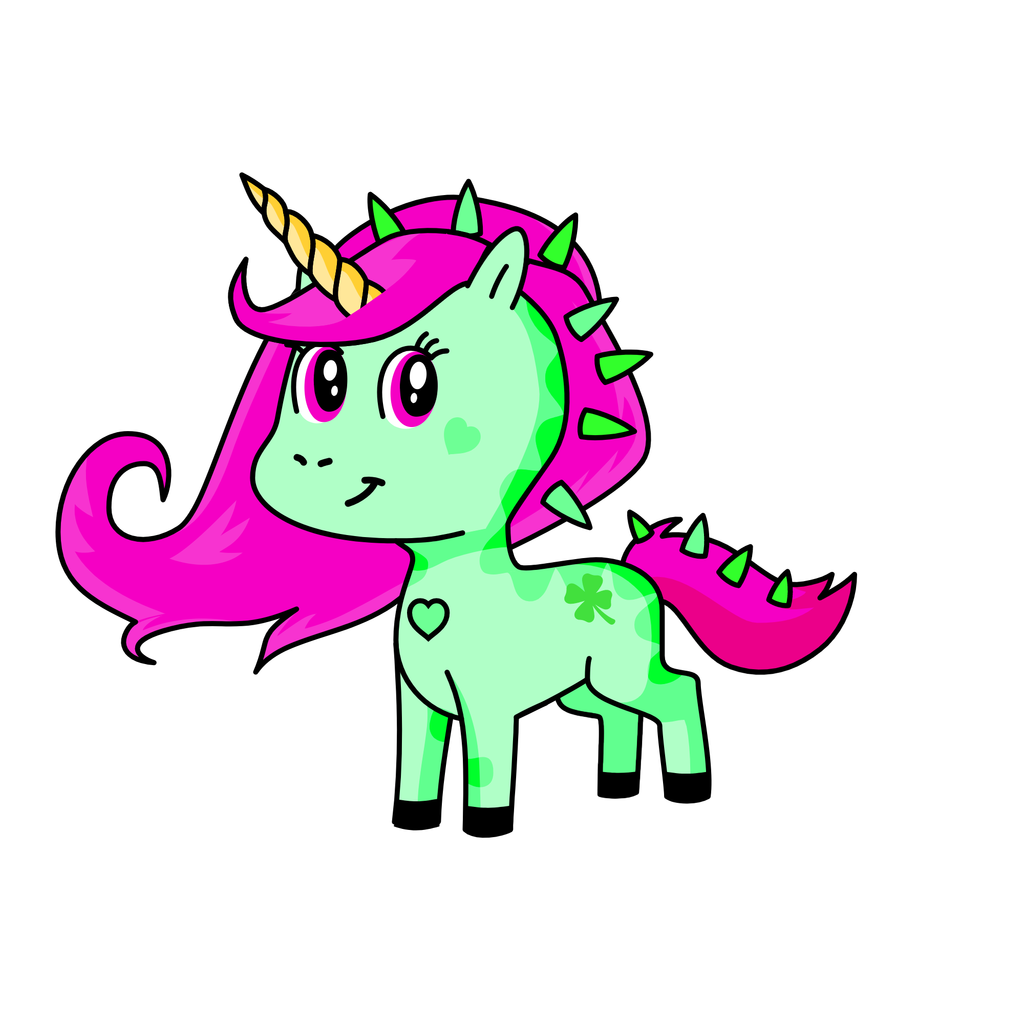 Sunny Shady #3, the unicorn