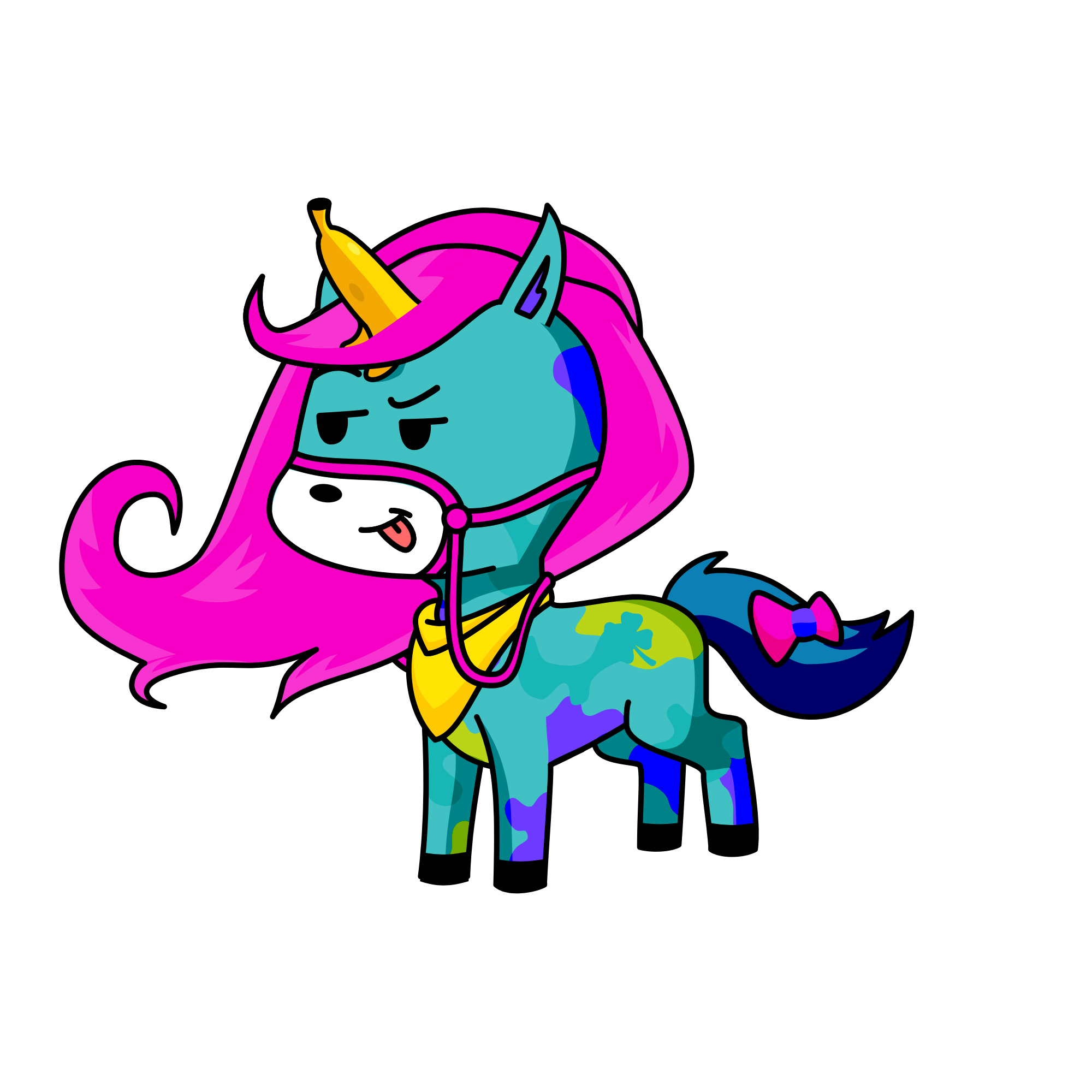 Banana Twist, the unicorn
