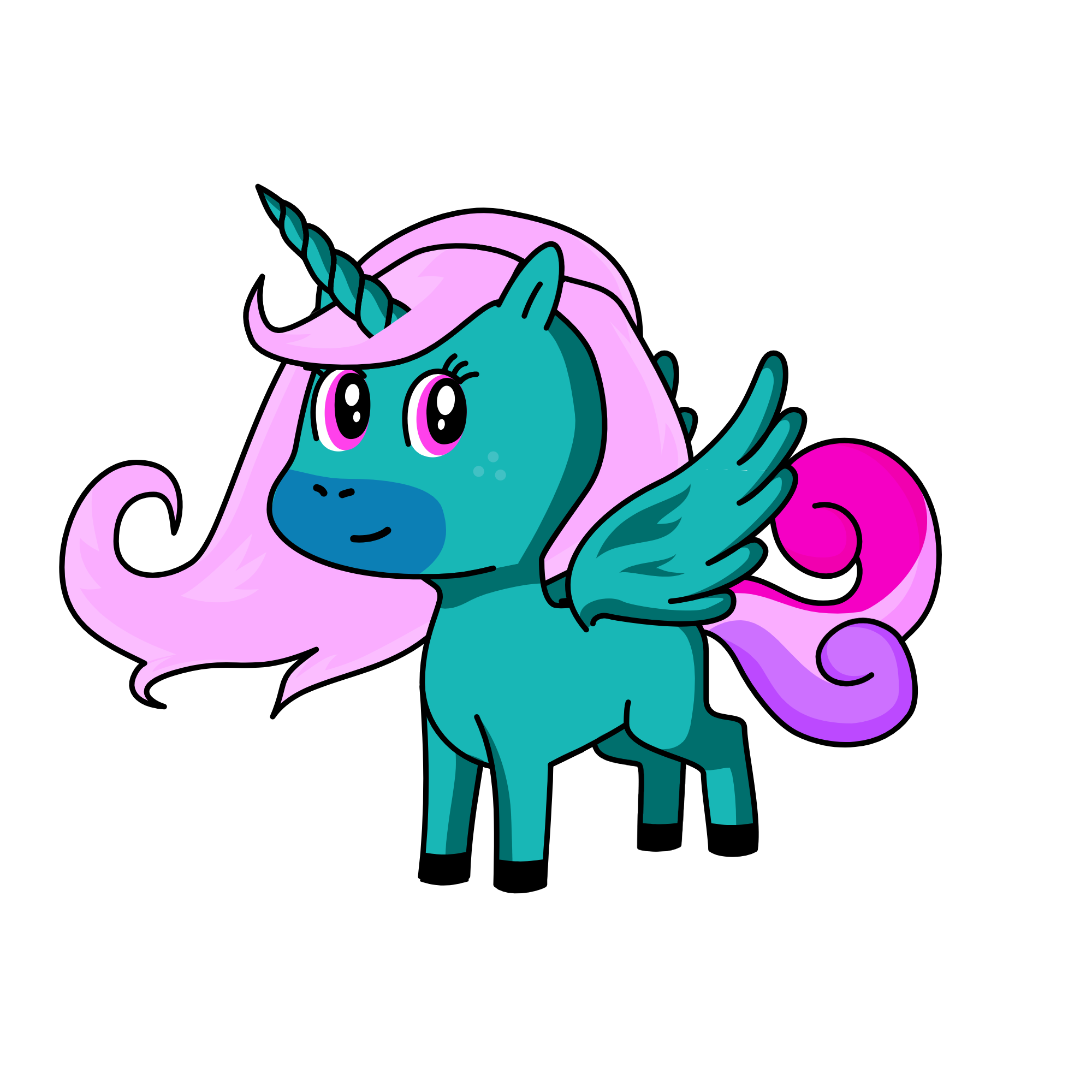 strawberry mint, the unicorn
