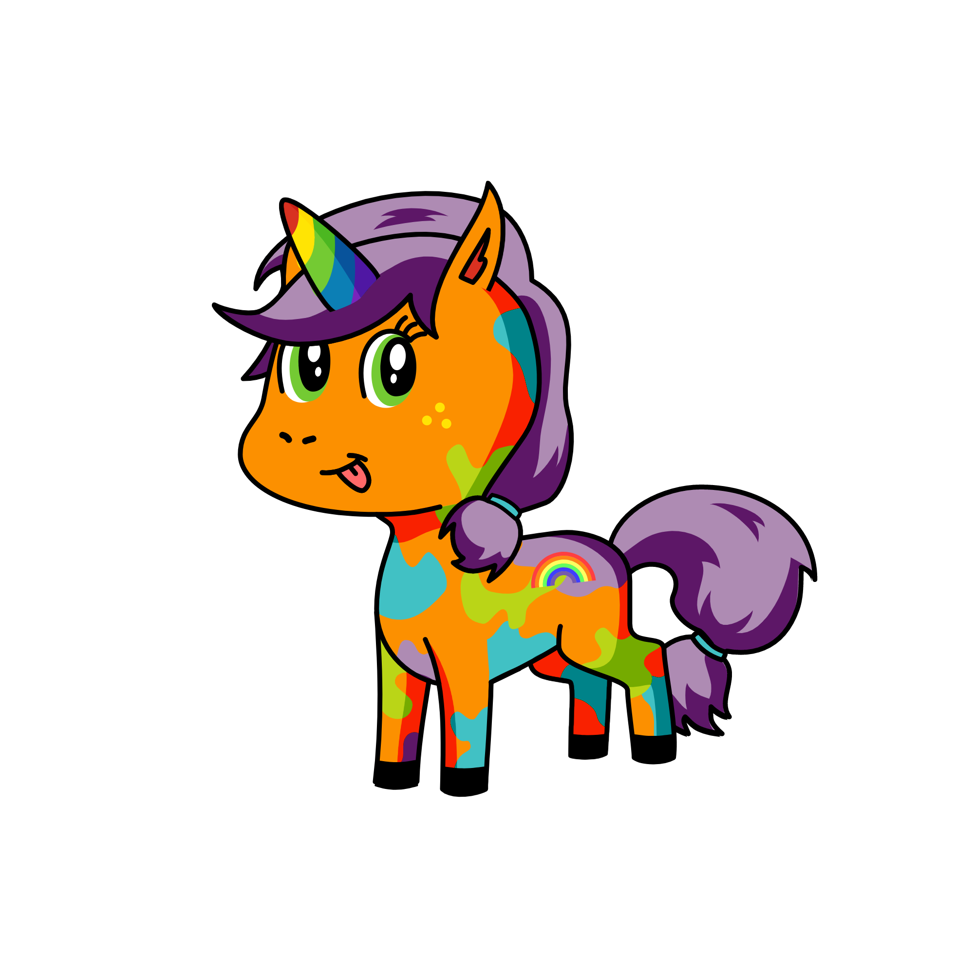 Scruffy, the unicorn