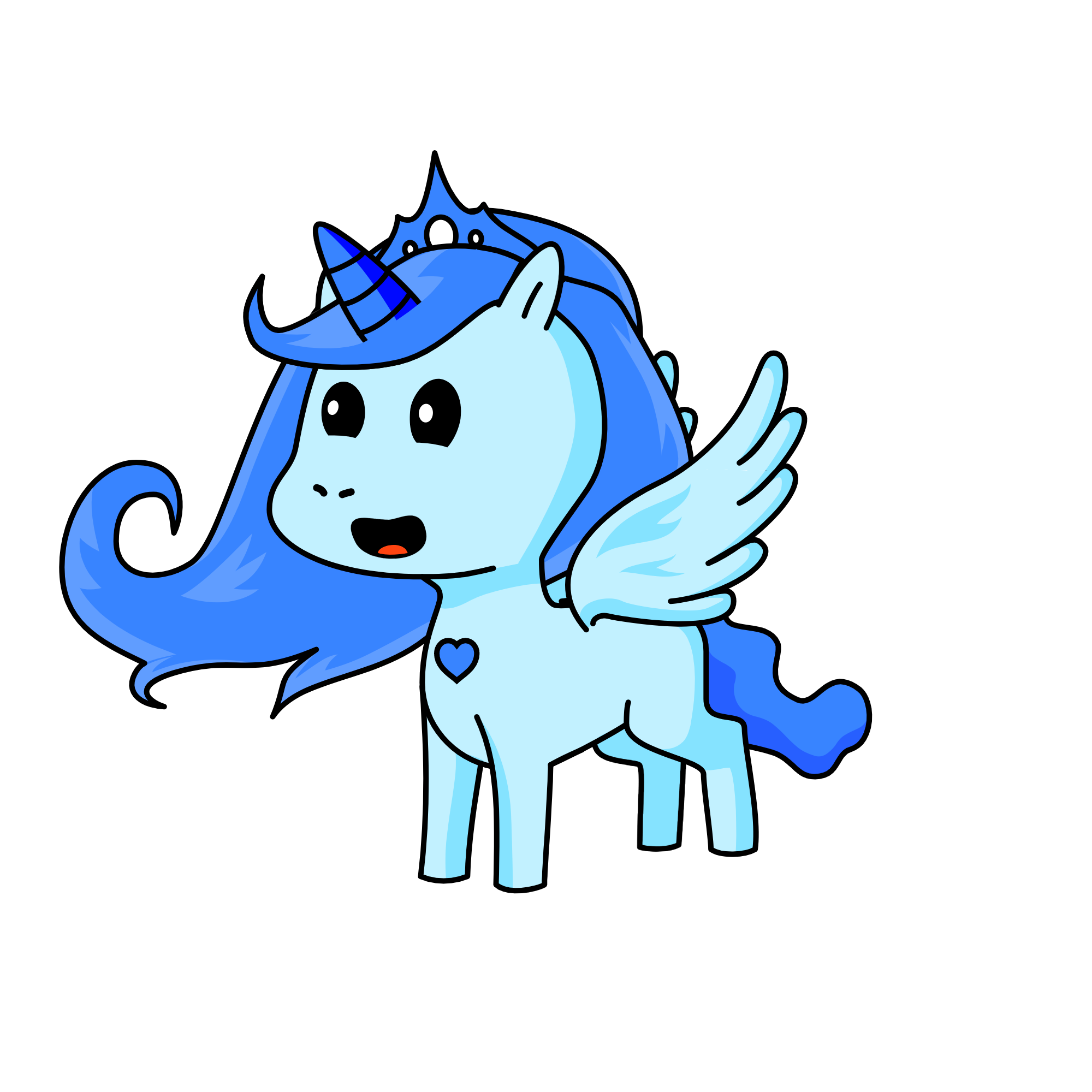 Princess Crystal!, the unicorn