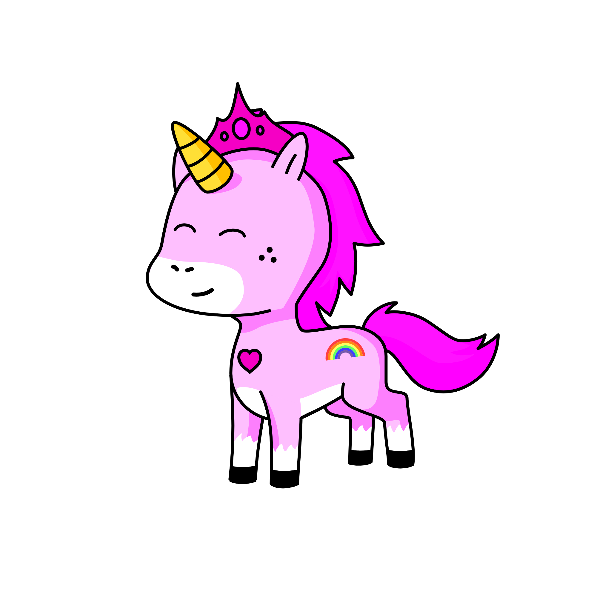 Pinky, the unicorn