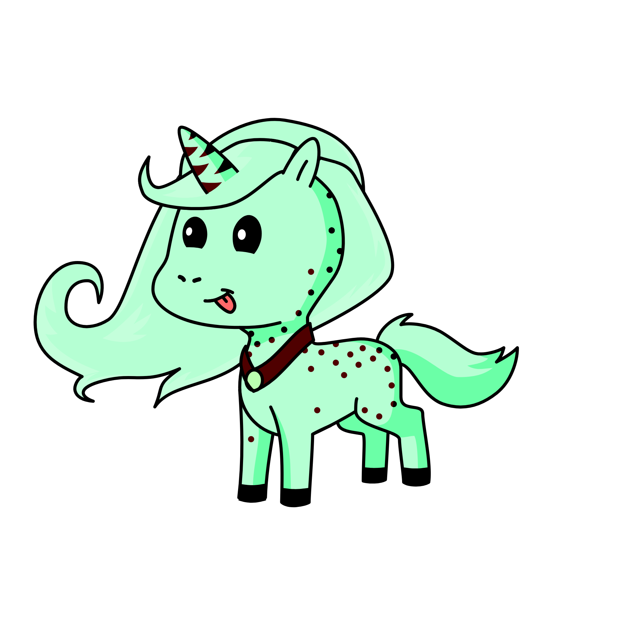 Minty Chip Cream, the unicorn