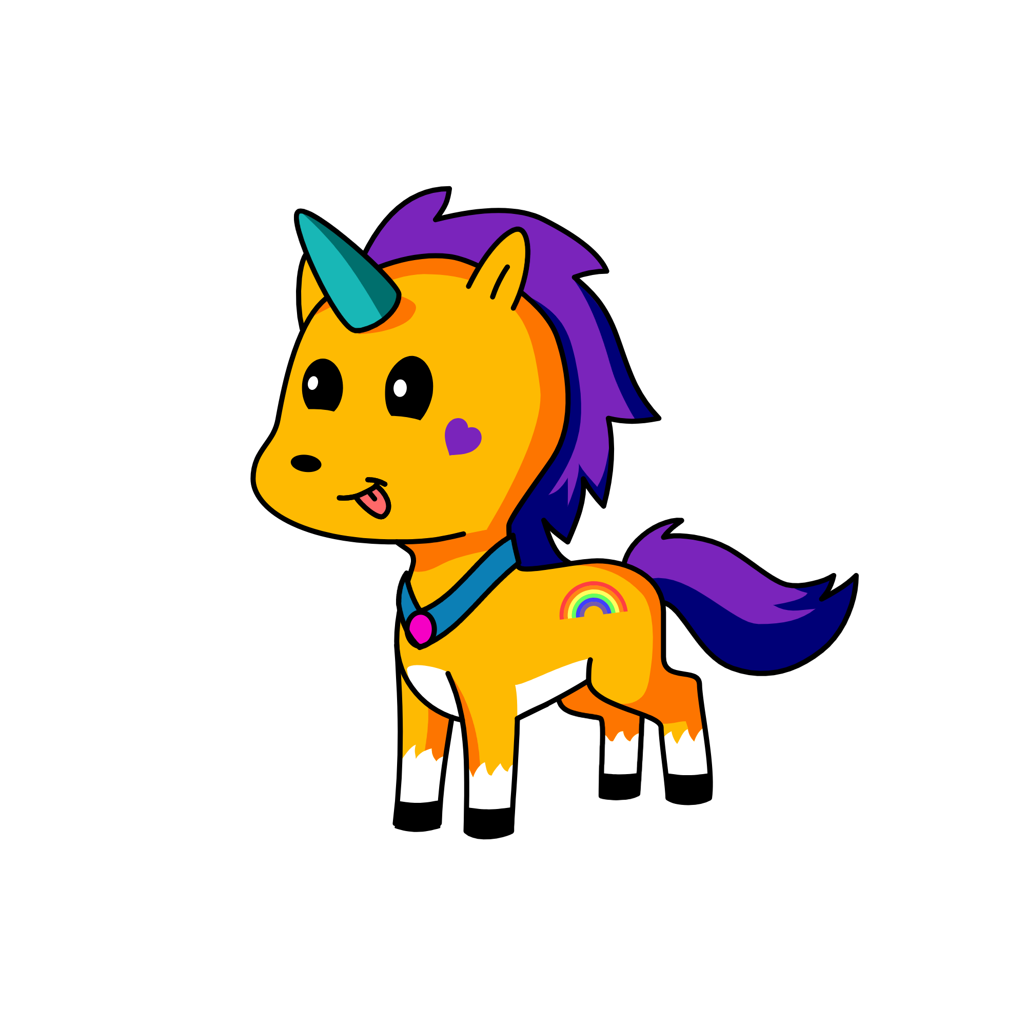 Flame, the unicorn