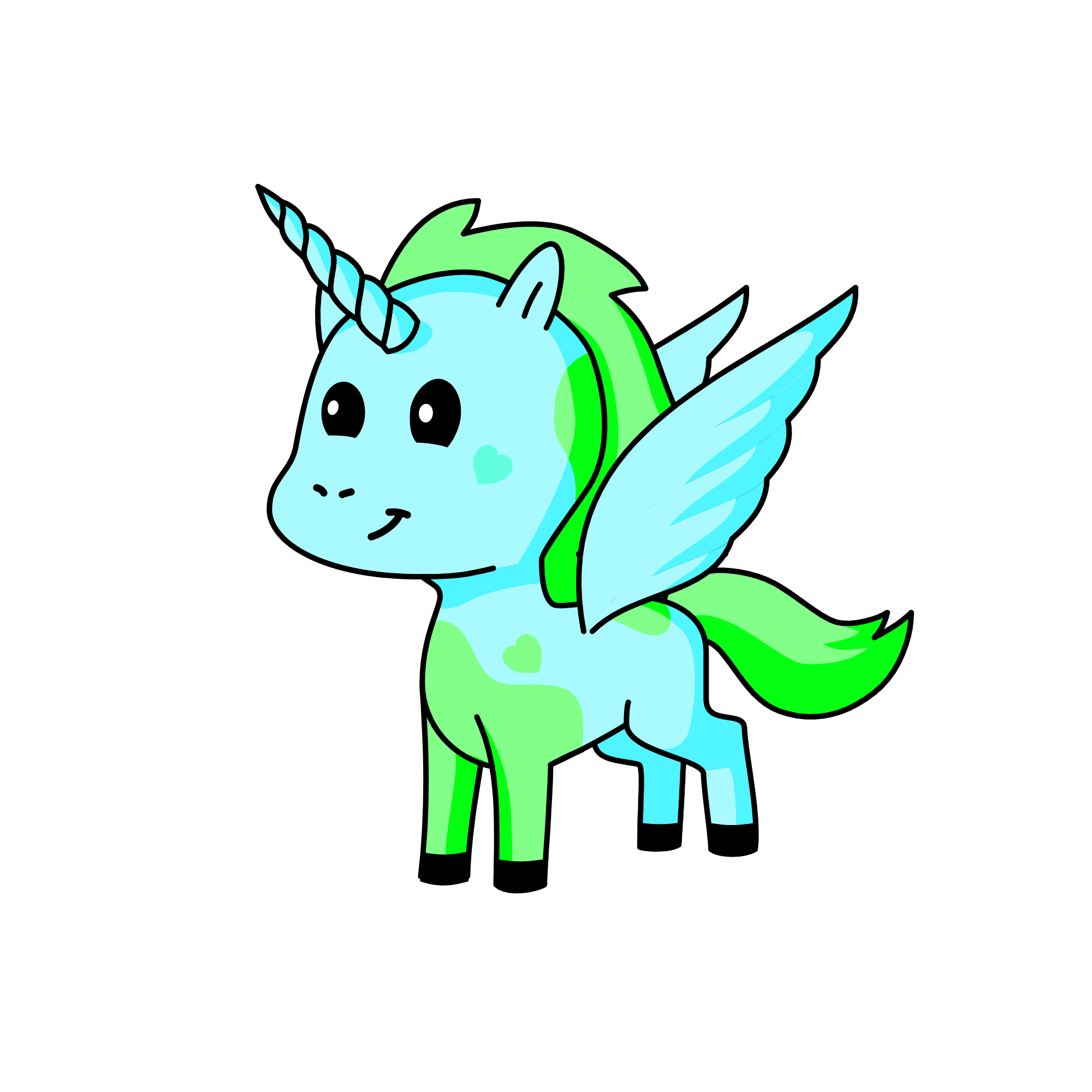 Minty, the unicorn