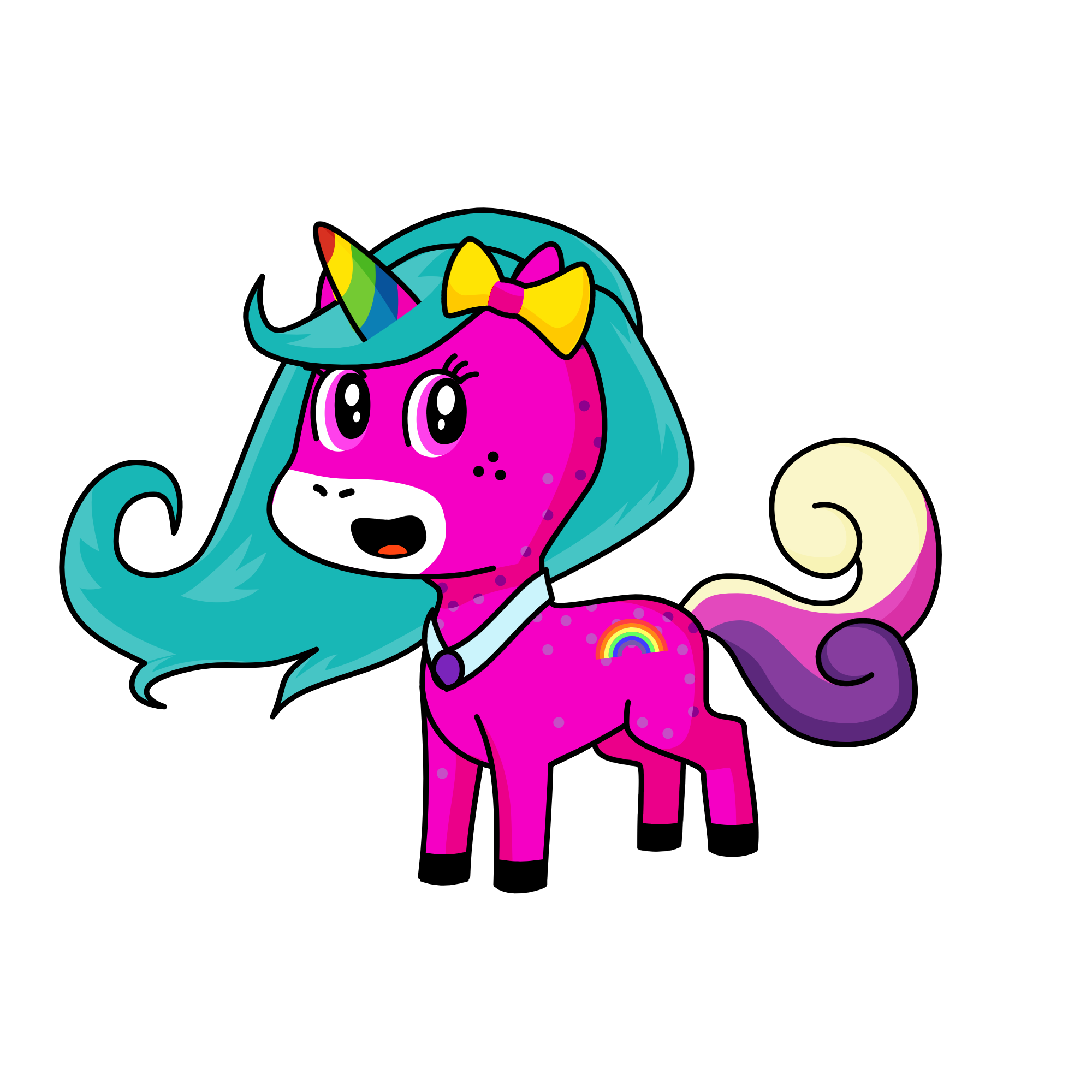 rainbowcorn, the unicorn