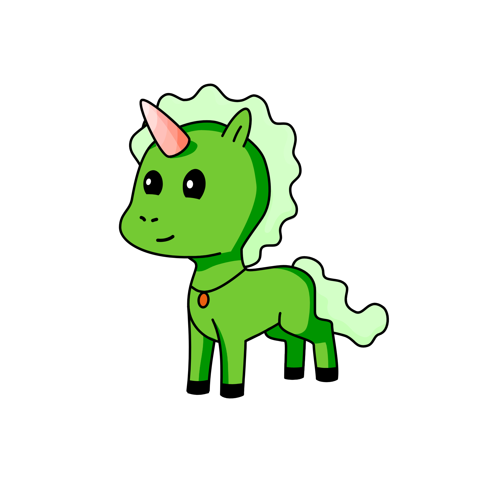Christmas, the unicorn