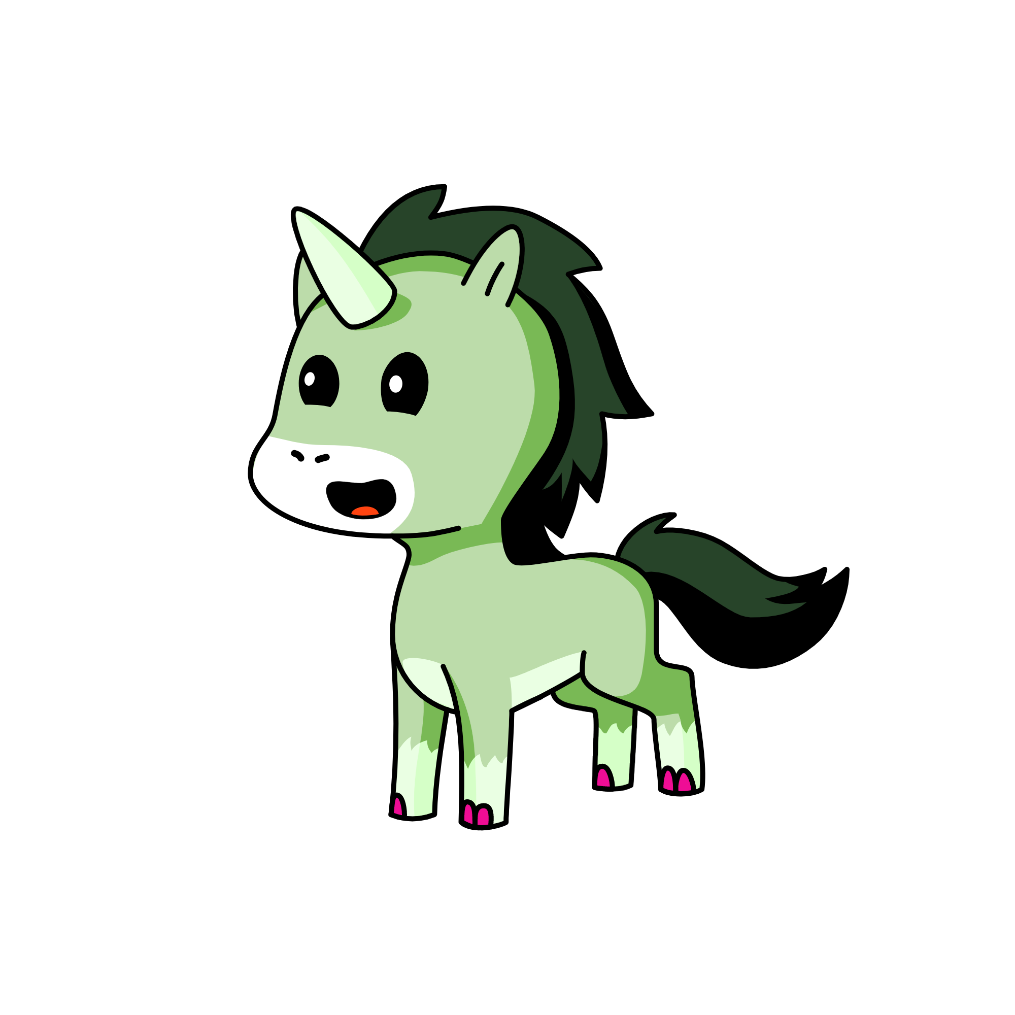 Christmas, the unicorn