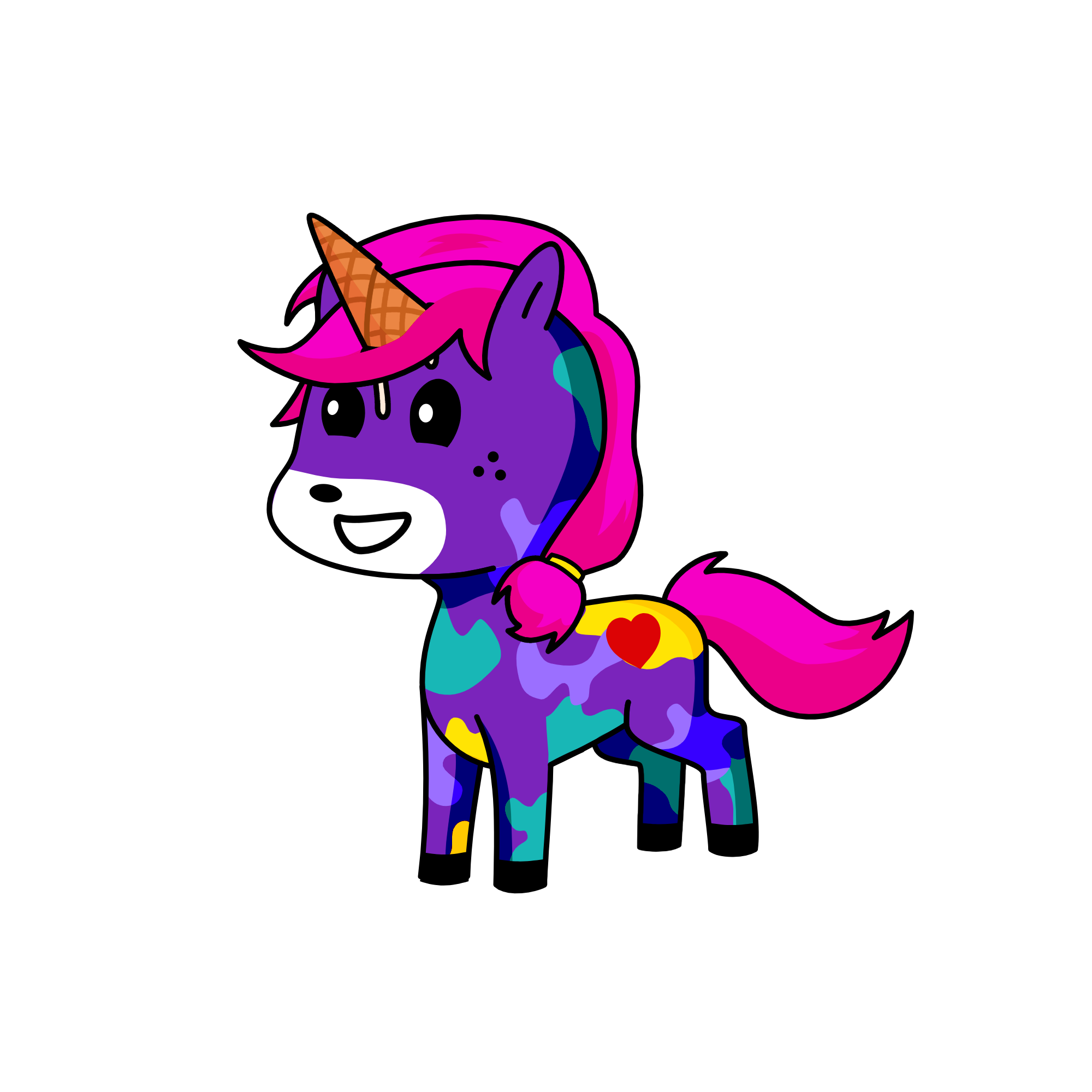 Spotty, the unicorn