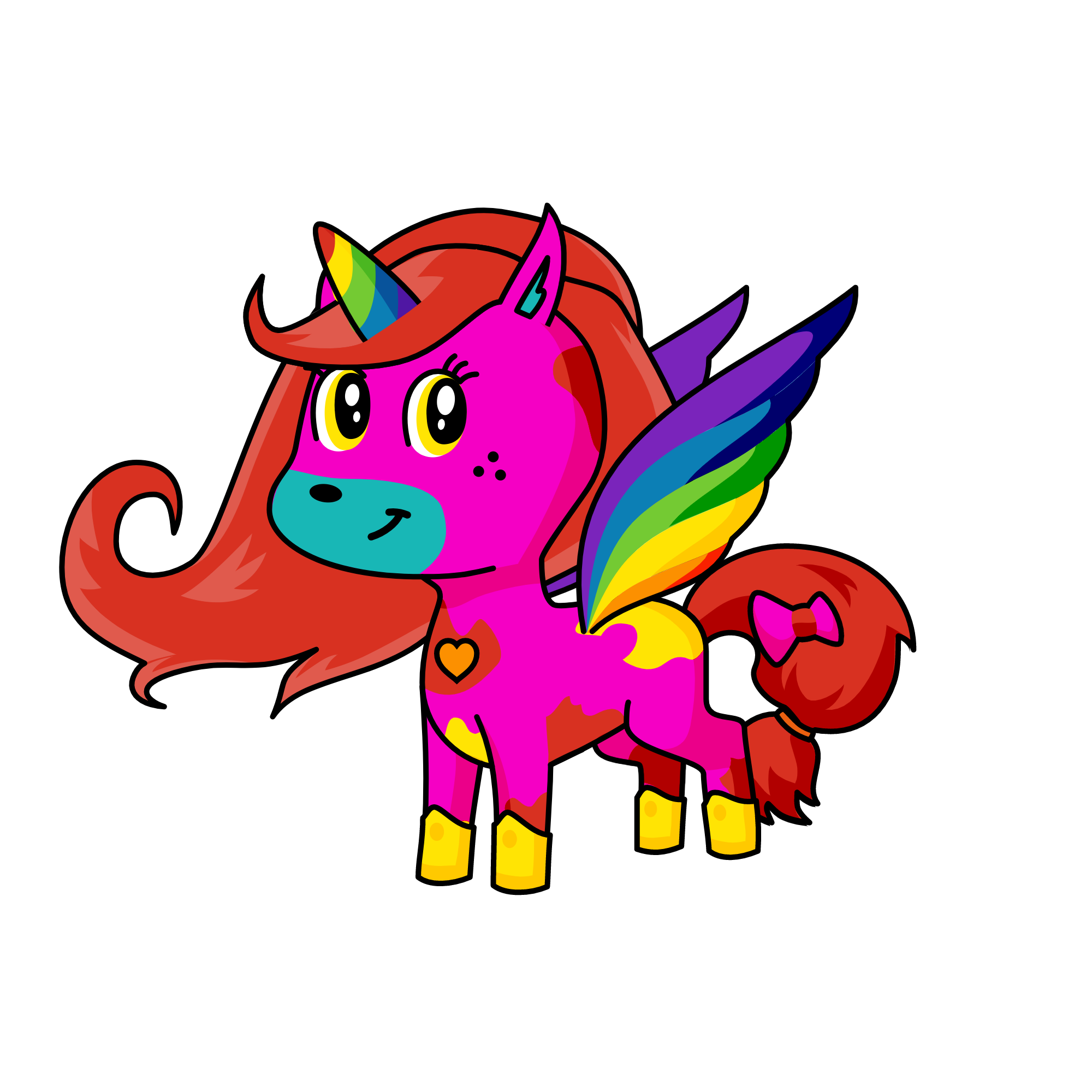 rainbowsplat, the unicorn