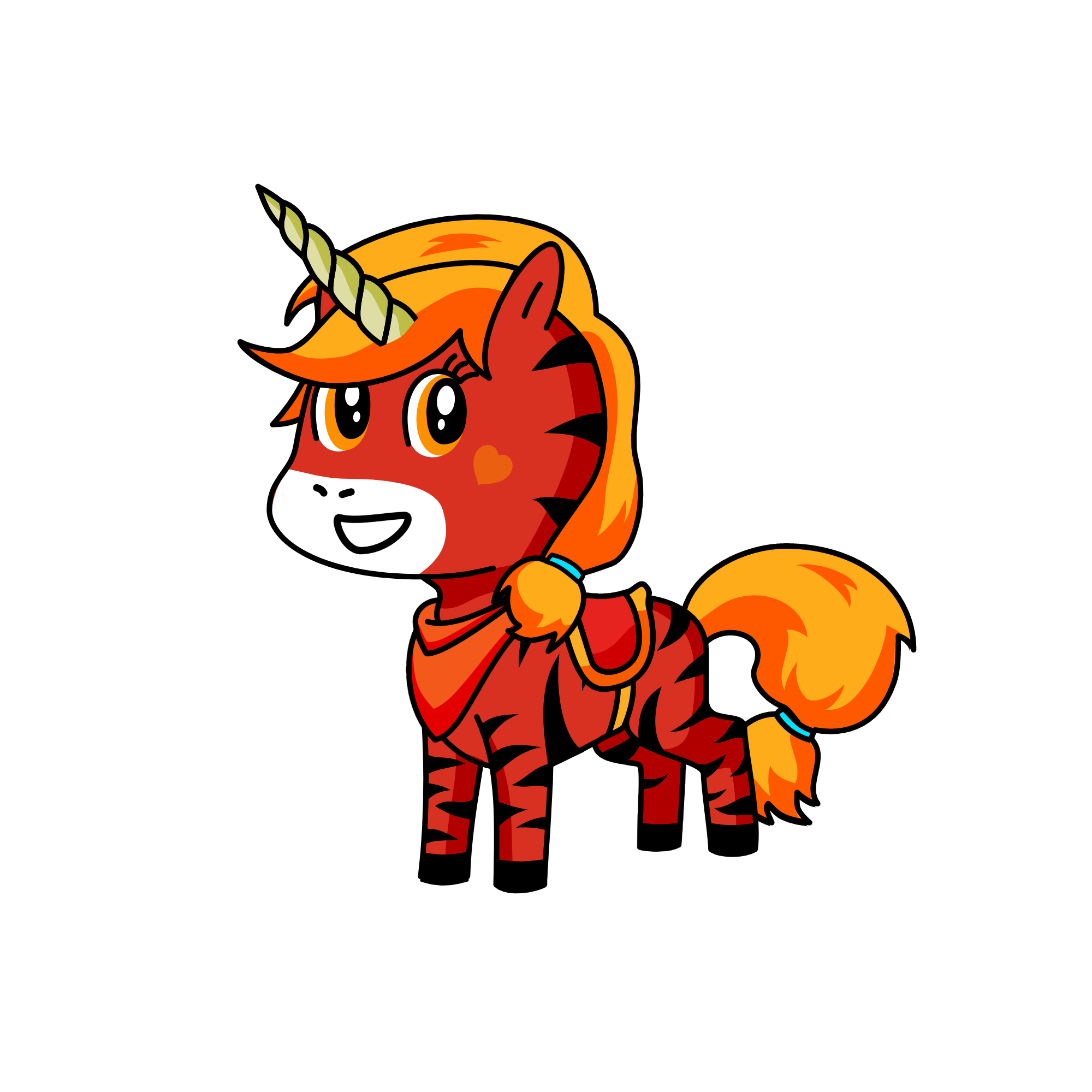 Fire, the unicorn
