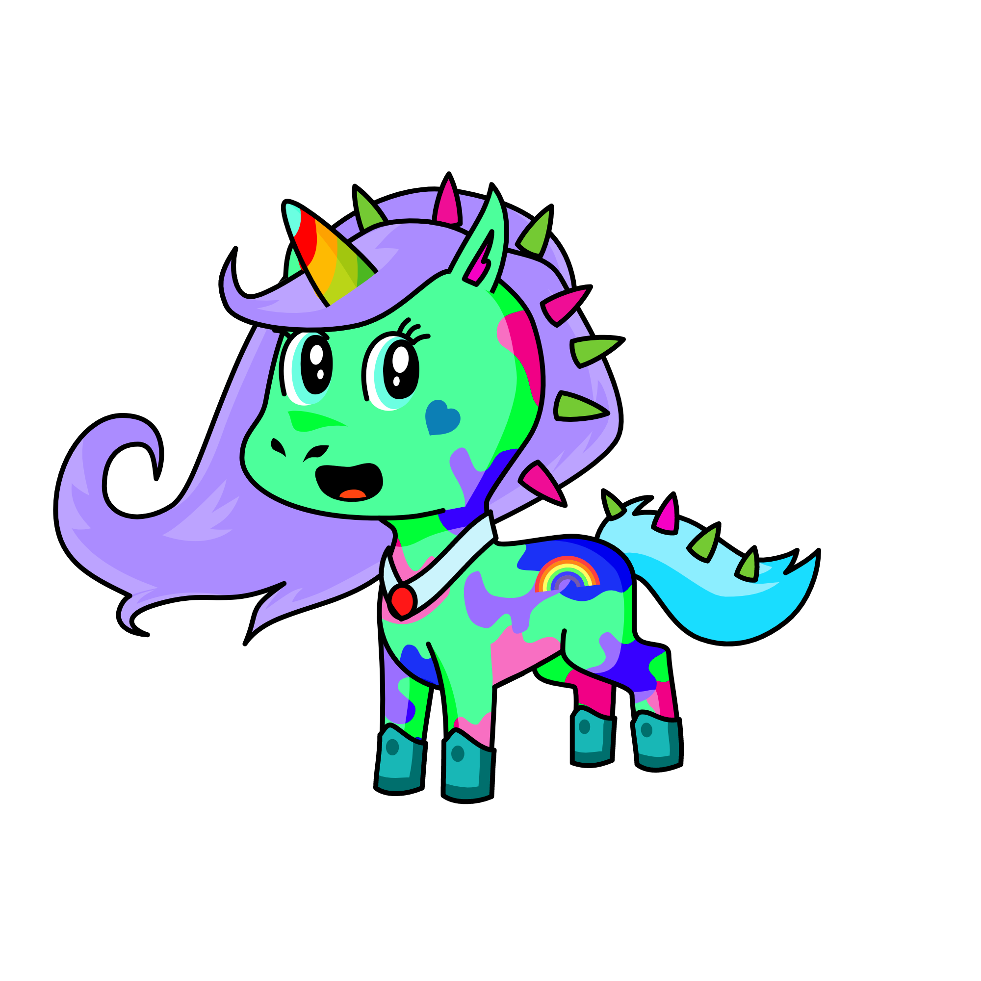 rainbow, the unicorn