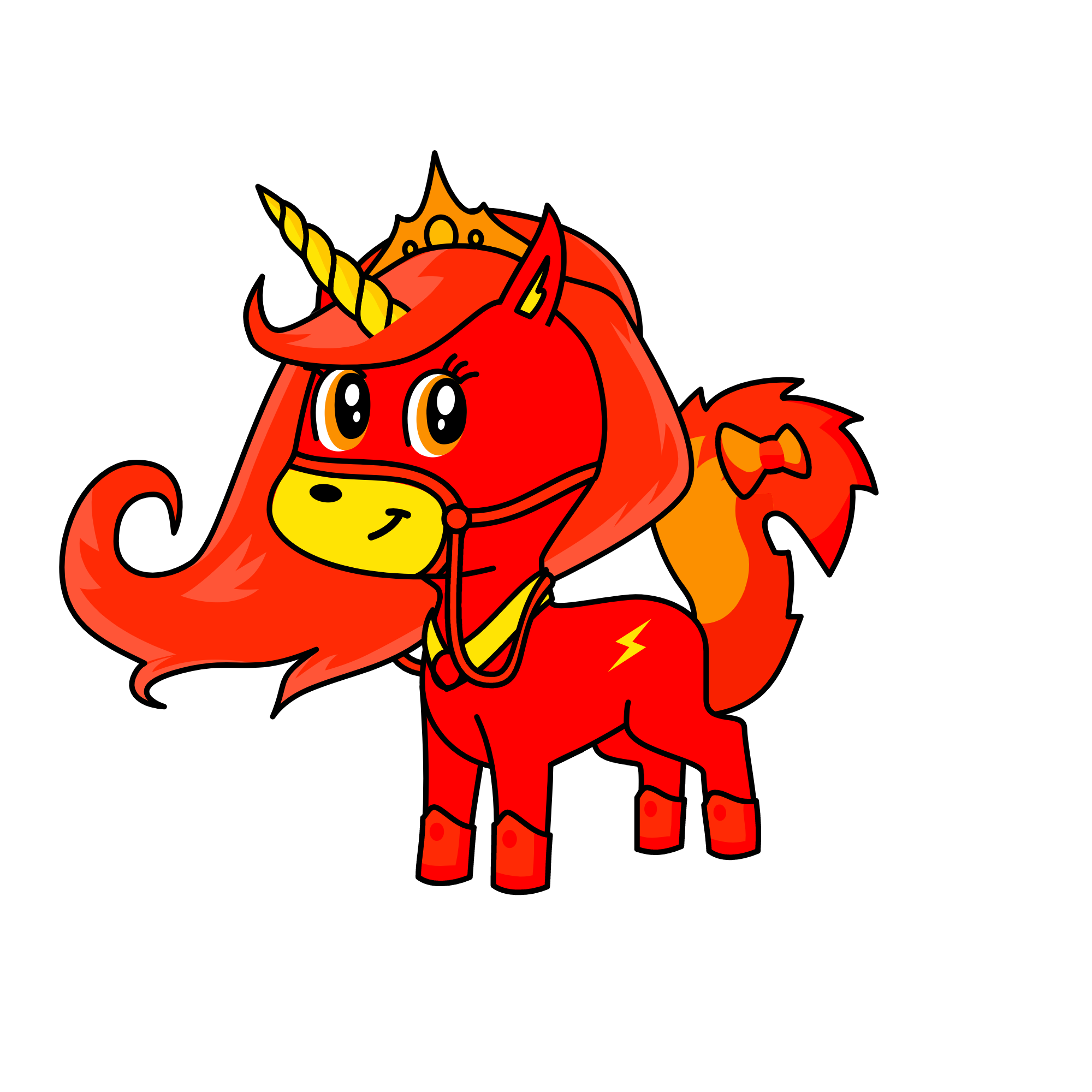 flame, the unicorn