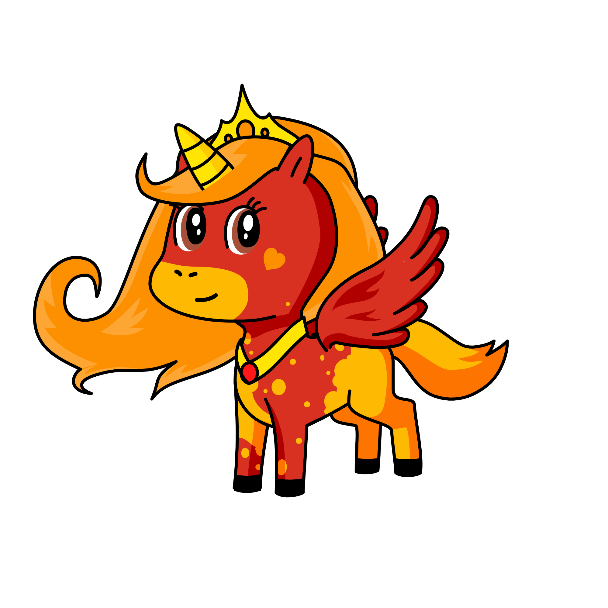 Flame, the unicorn