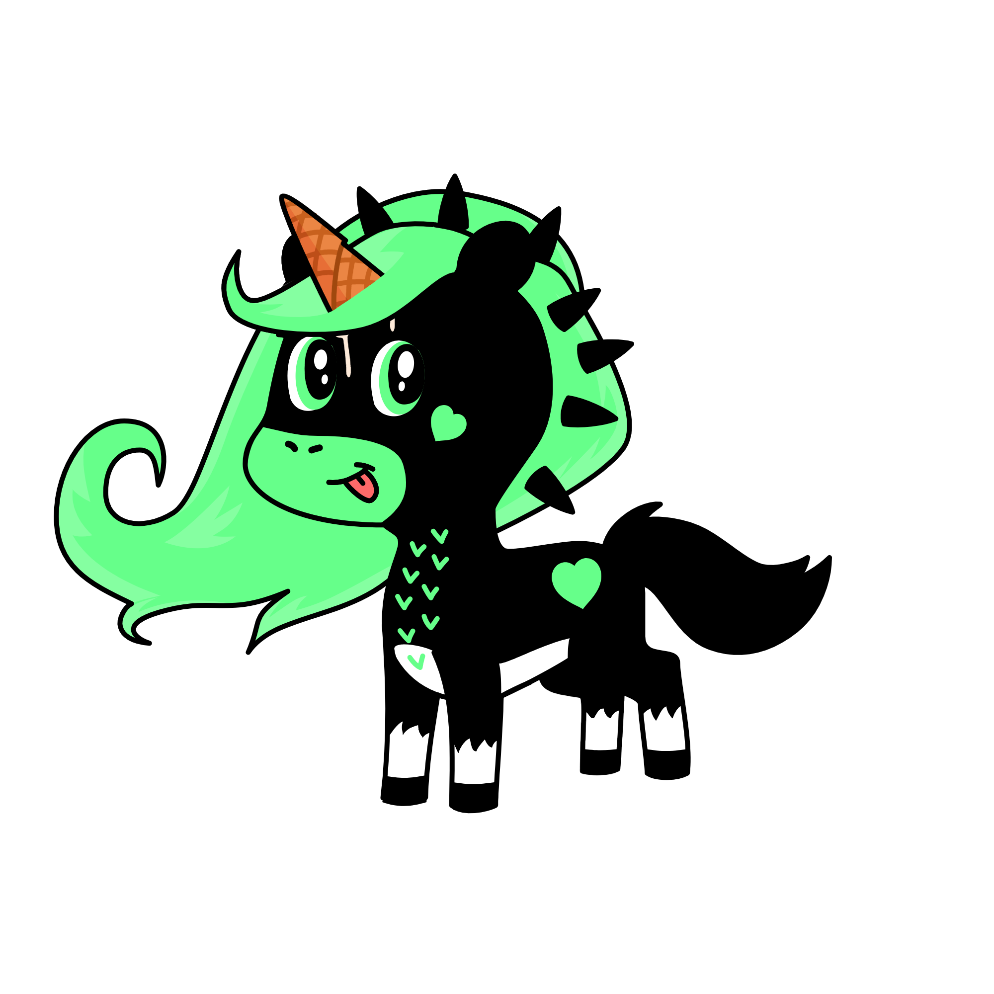 Mint, the unicorn