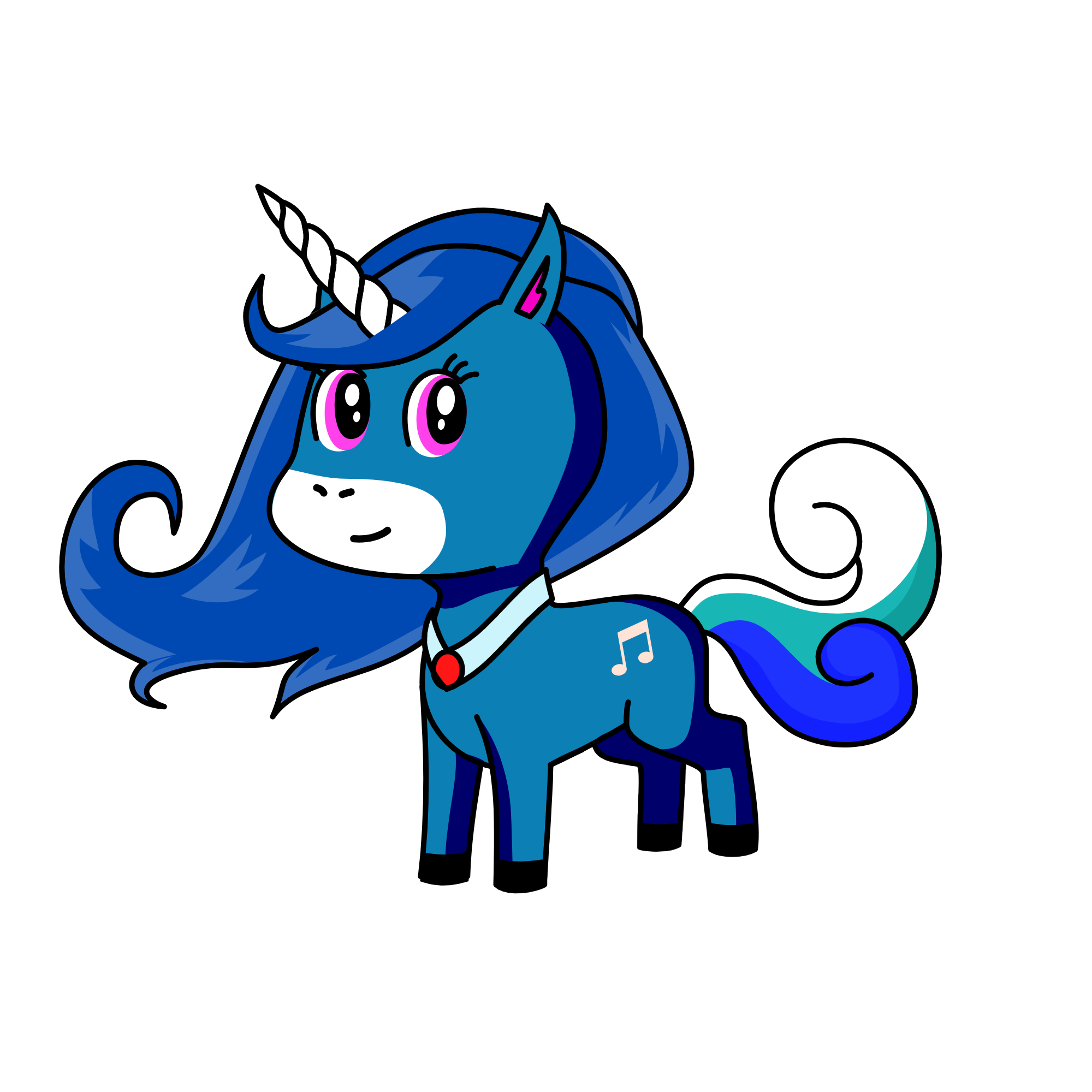 snowy, the unicorn