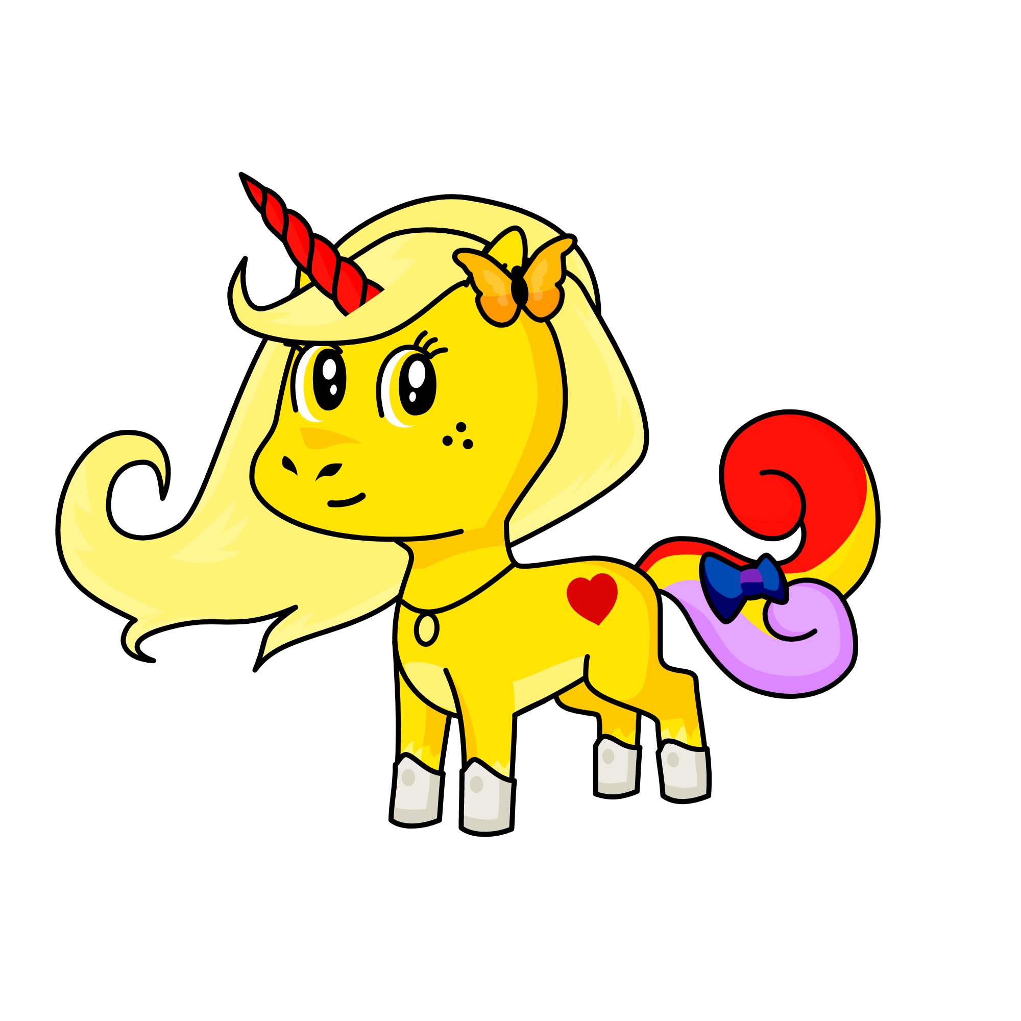 fluffy dluffy, the unicorn
