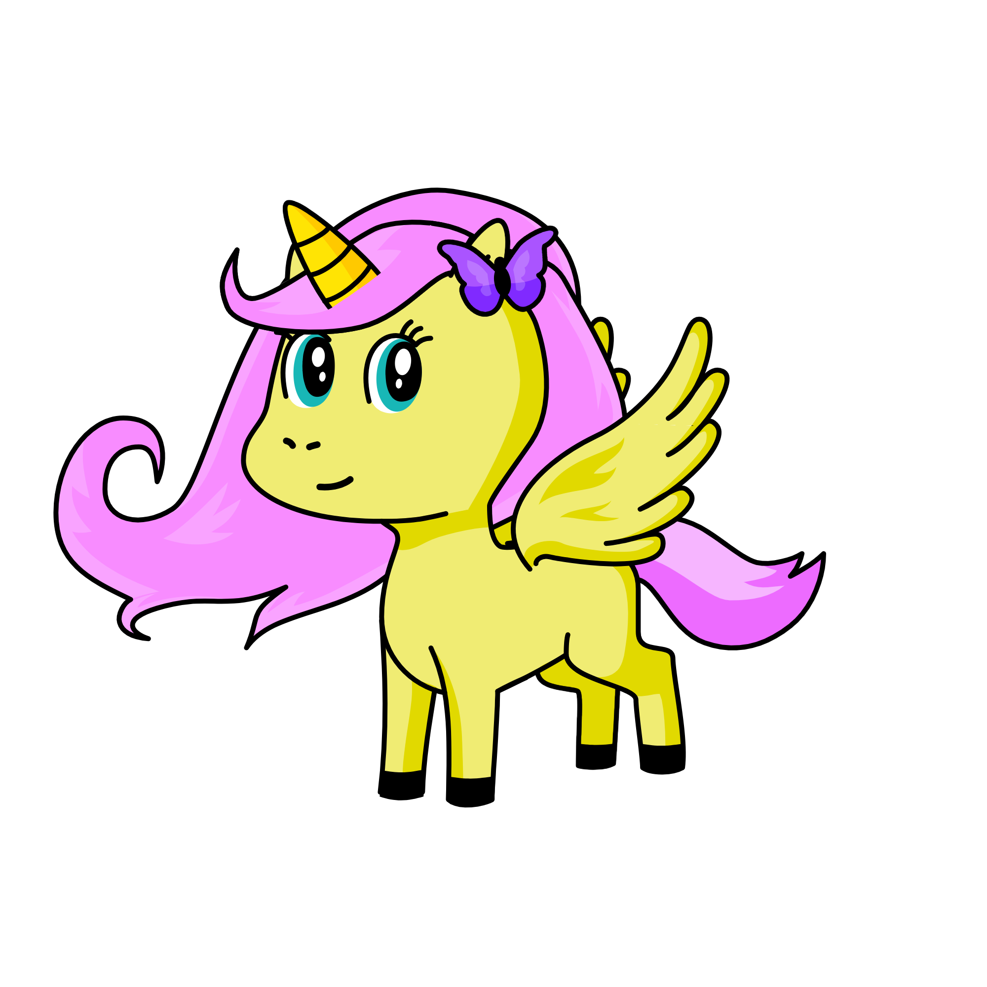Fluttershy, the unicorn