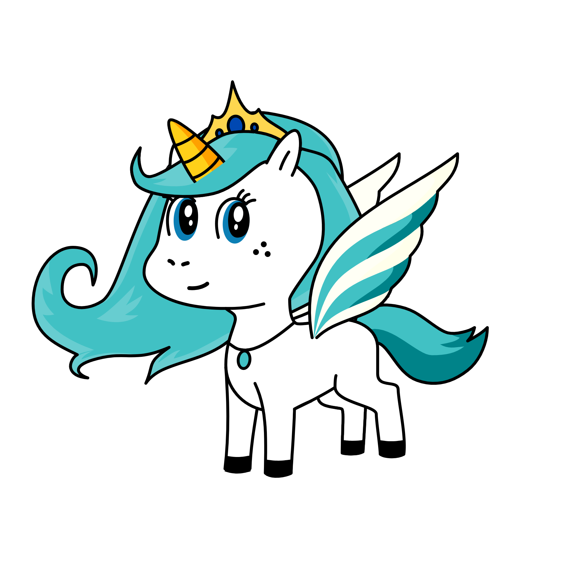 Snow, the unicorn