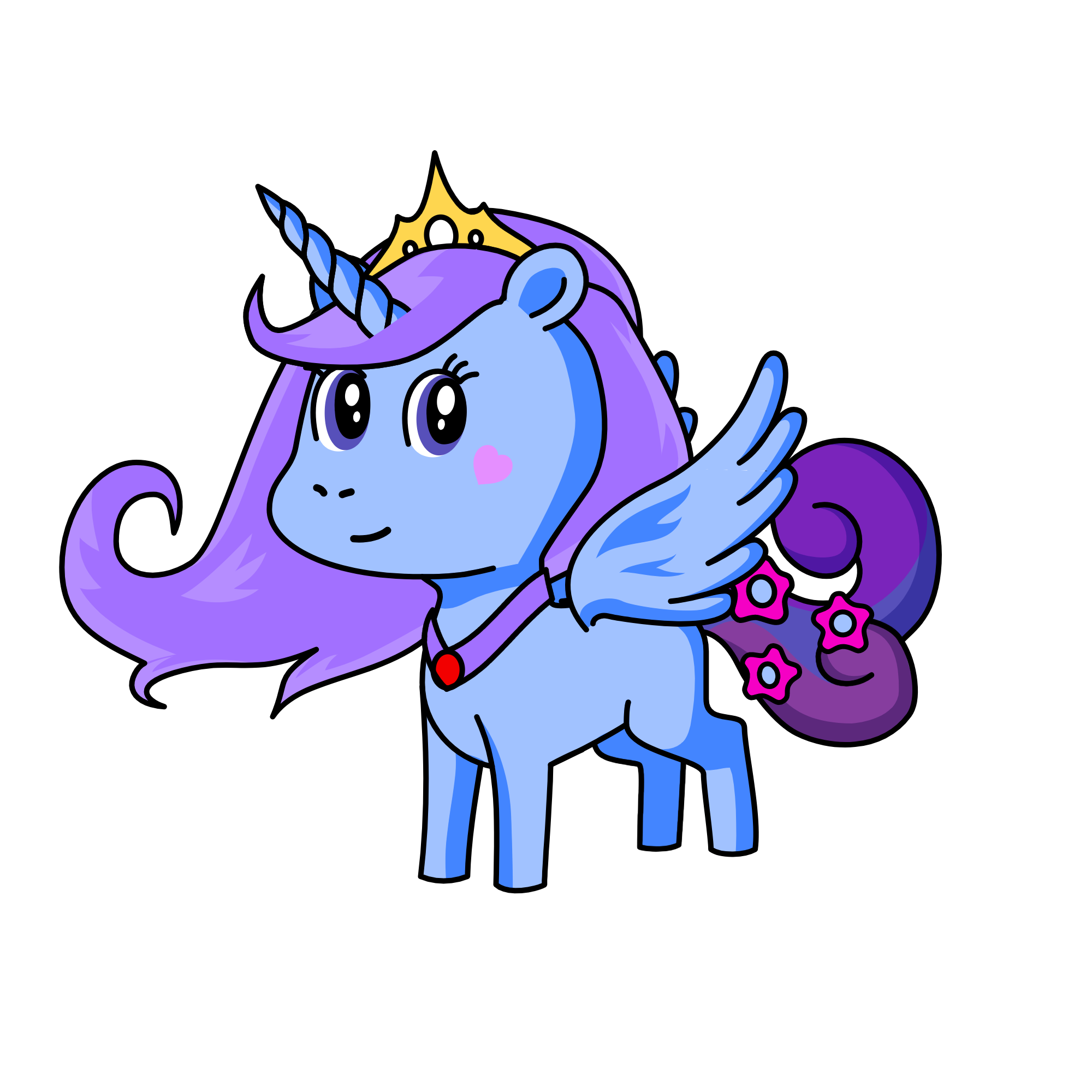 Queen Snow, the unicorn
