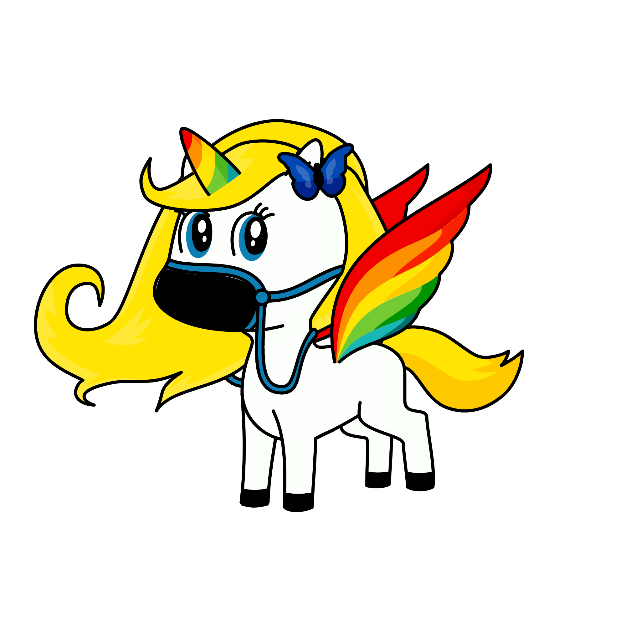 We can fight Covid together! Keep your Mask on, stay socially distanced (6 feet), and stay safe!, the unicorn