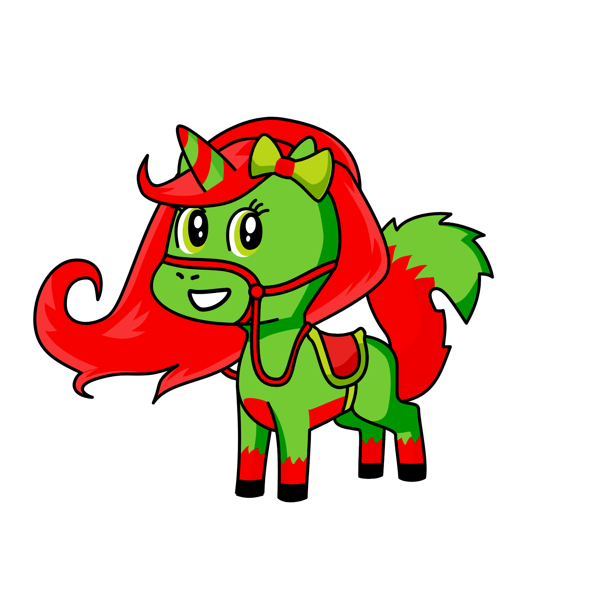 Christmas, the unicorn