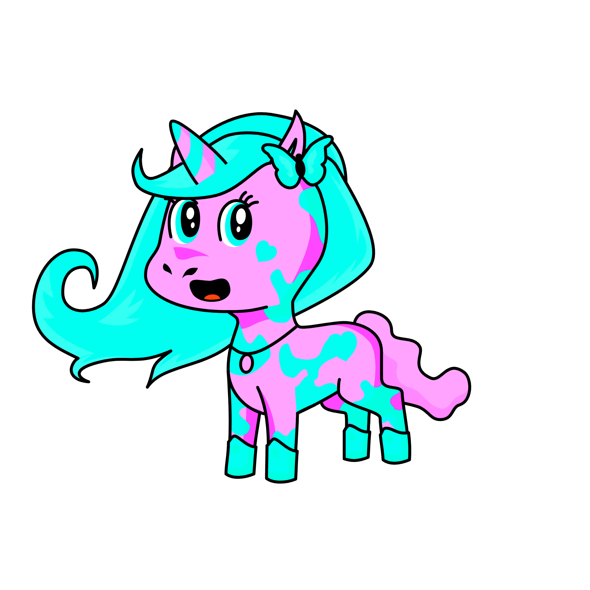 Cotton candy, the unicorn