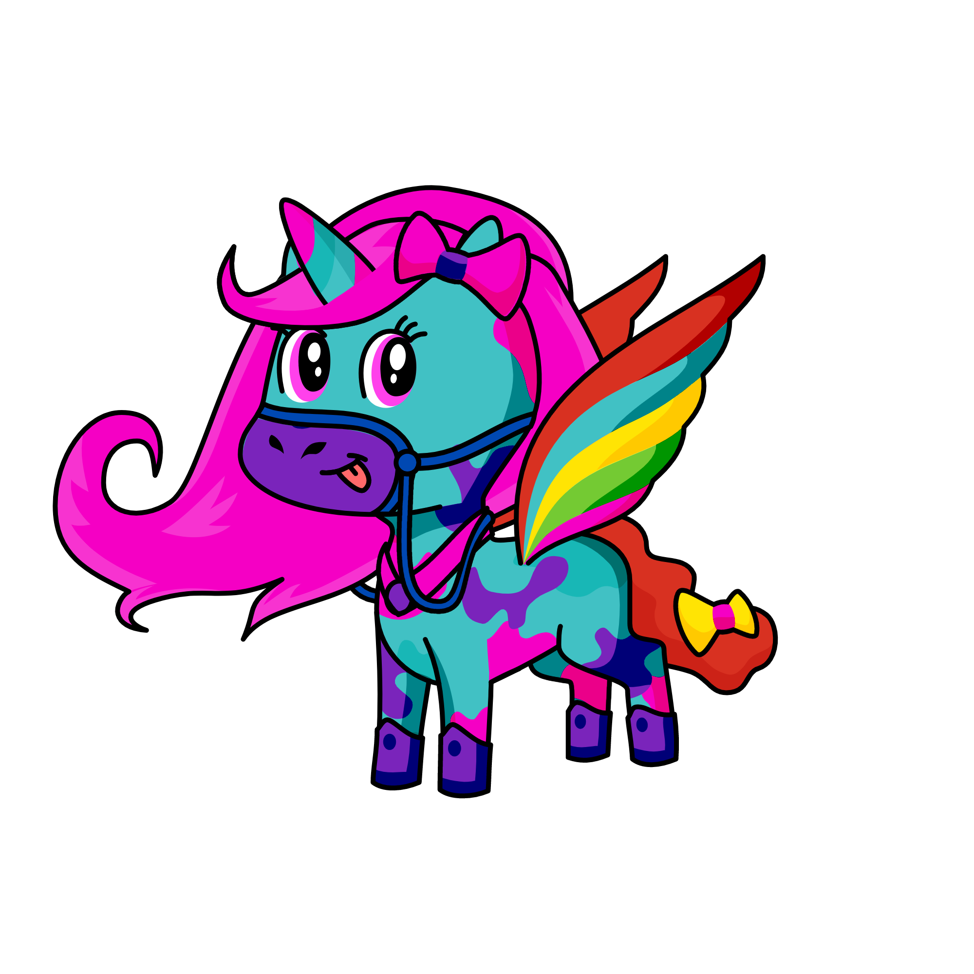 Pink Fluffy Alicorn, the unicorn