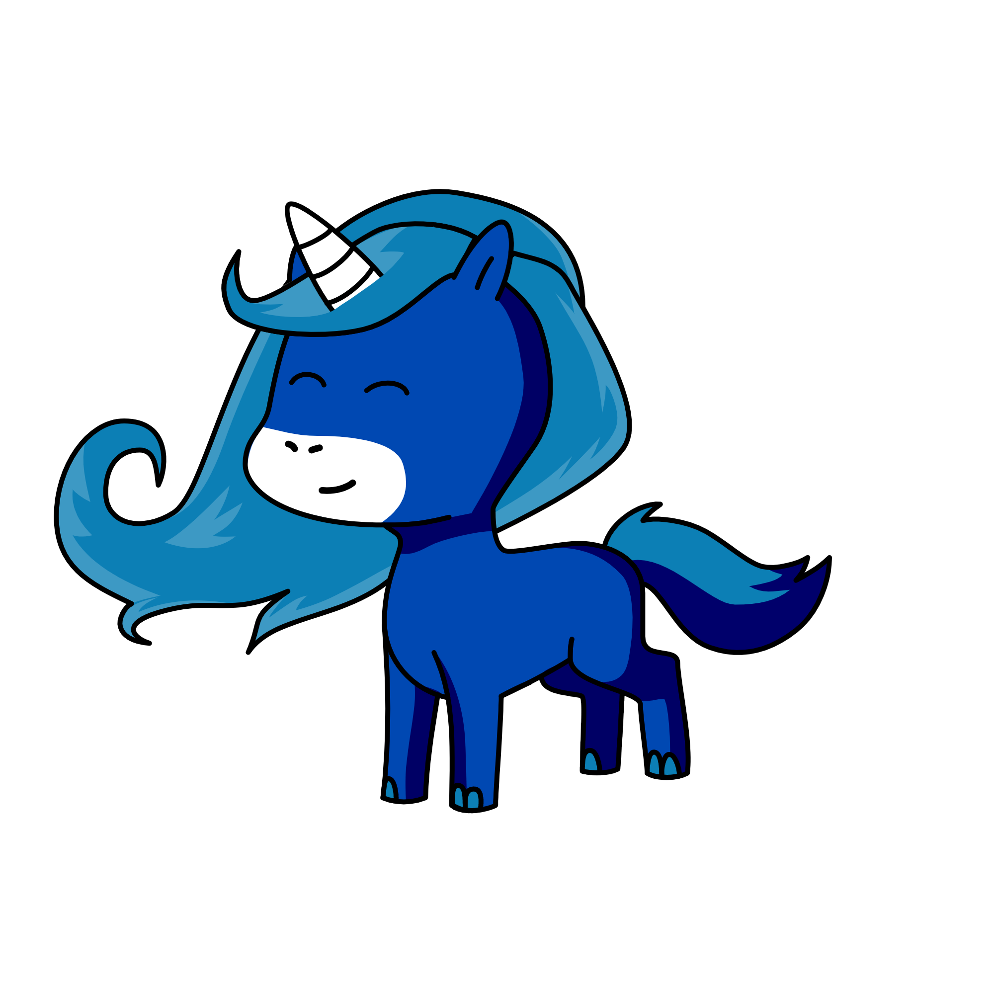 Sleepy head, the unicorn
