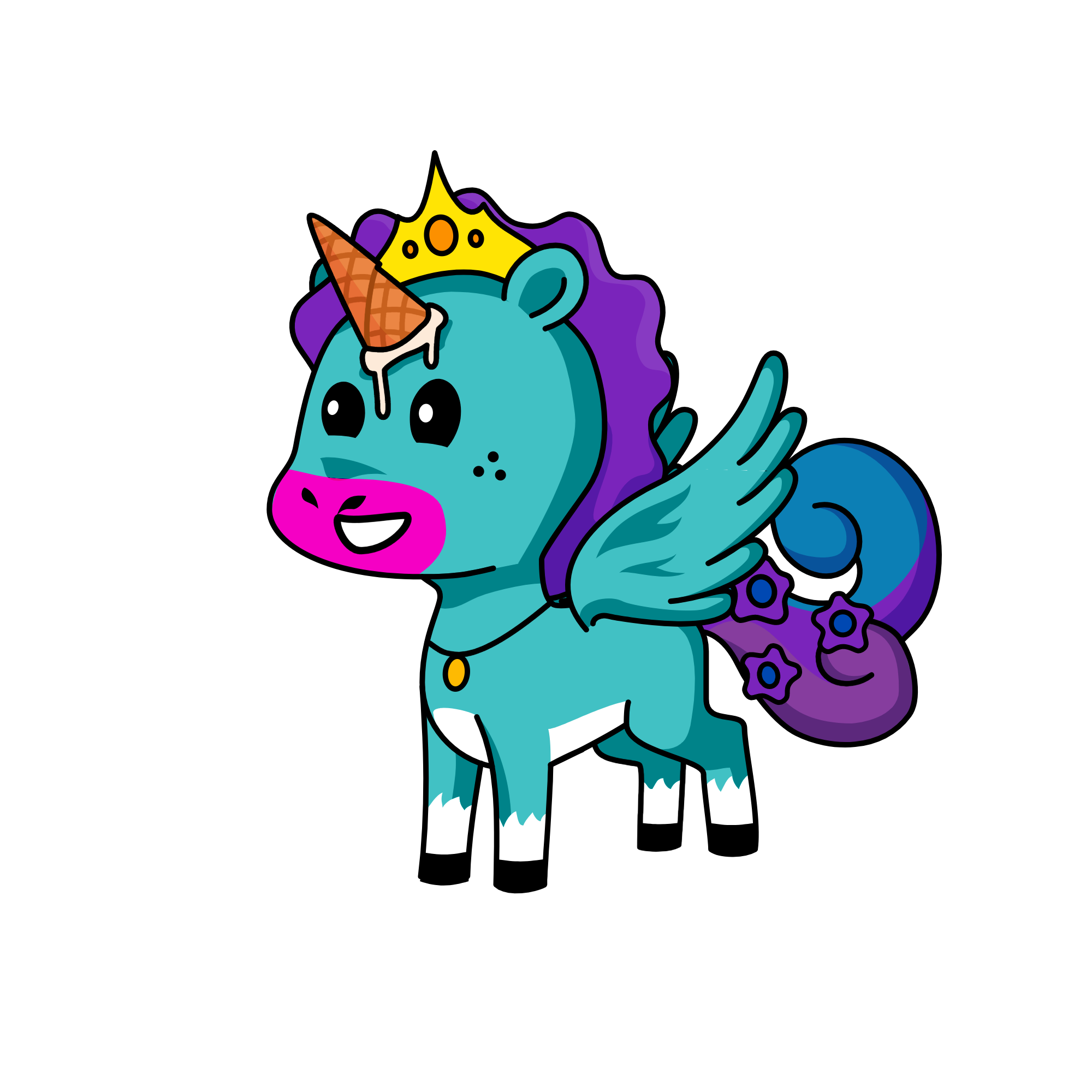 Princess Ice cream, the unicorn