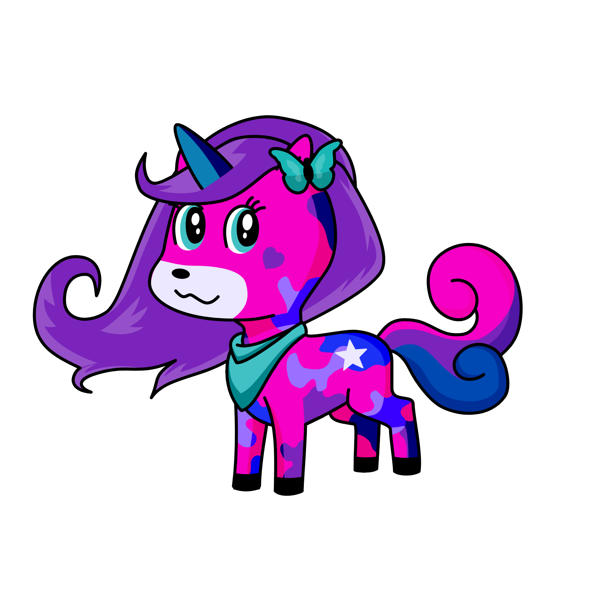 Moonbutterfly, the unicorn