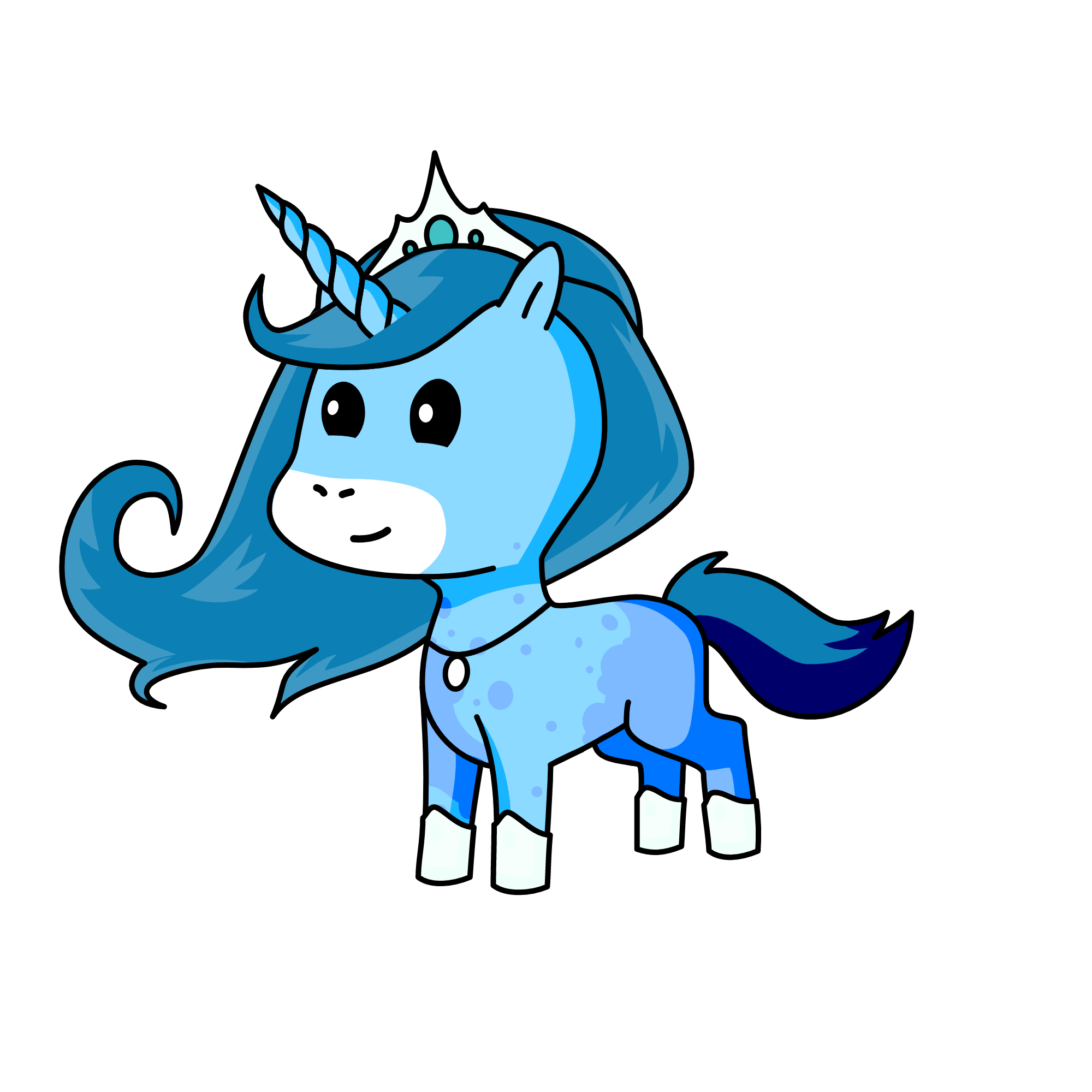 Blue Water, the unicorn