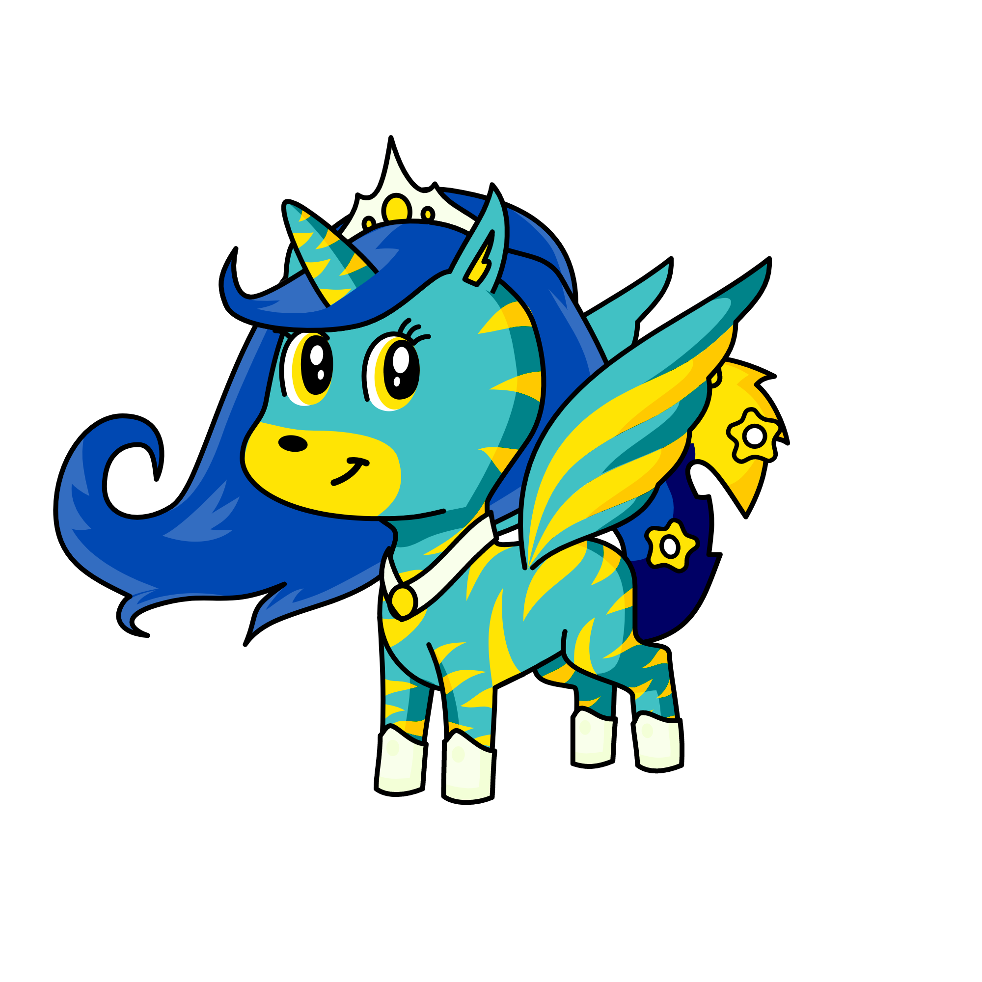 princess , the unicorn