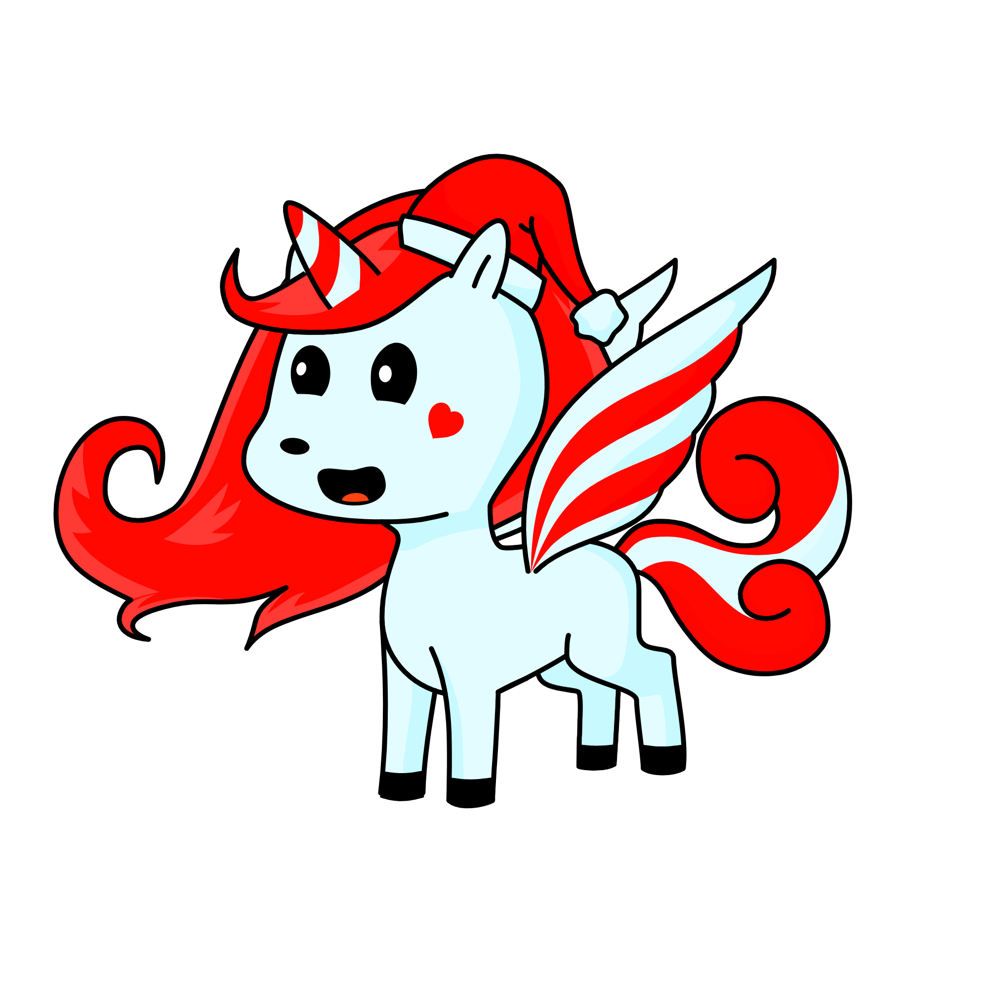 Santa-Unicorn, the unicorn