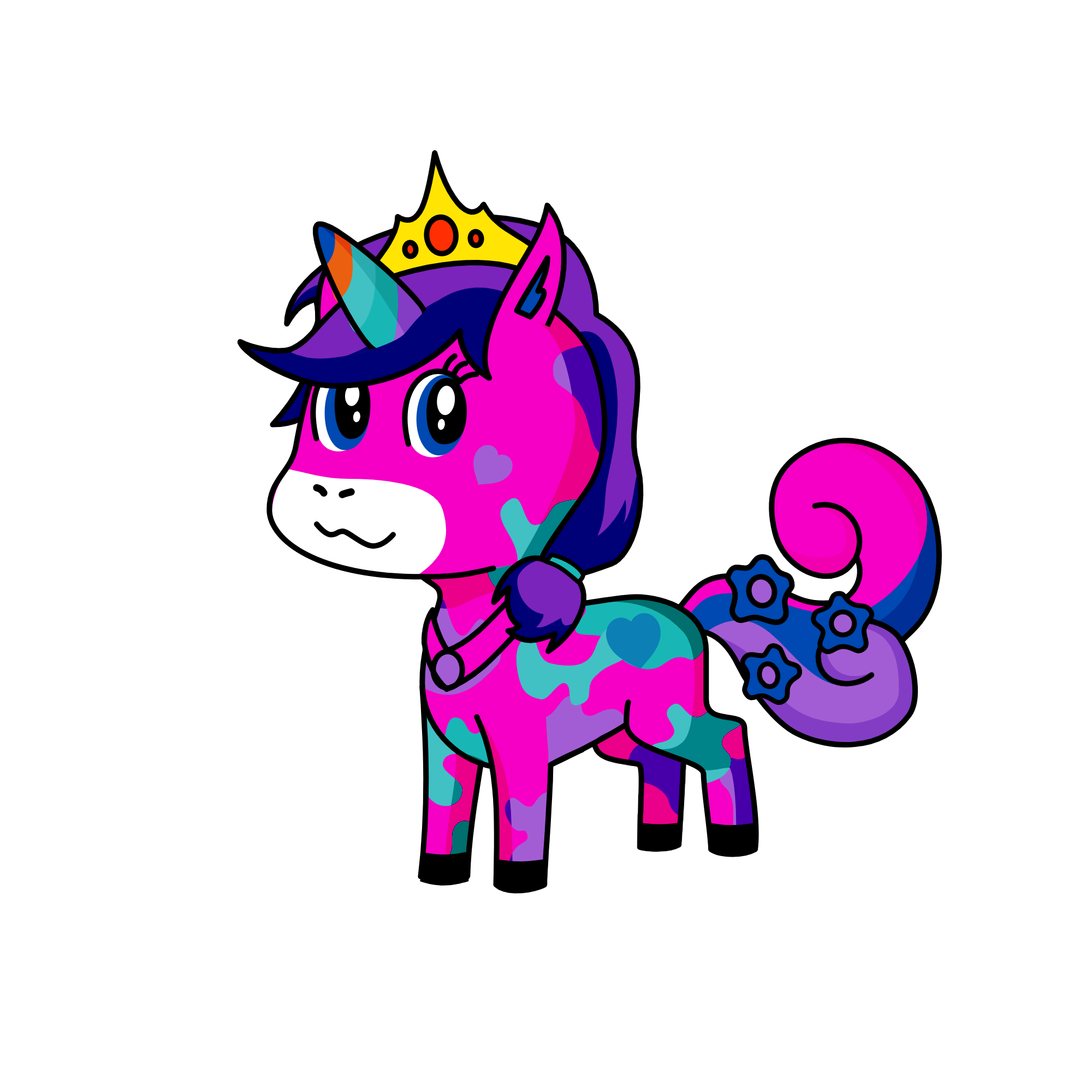 ski, the unicorn