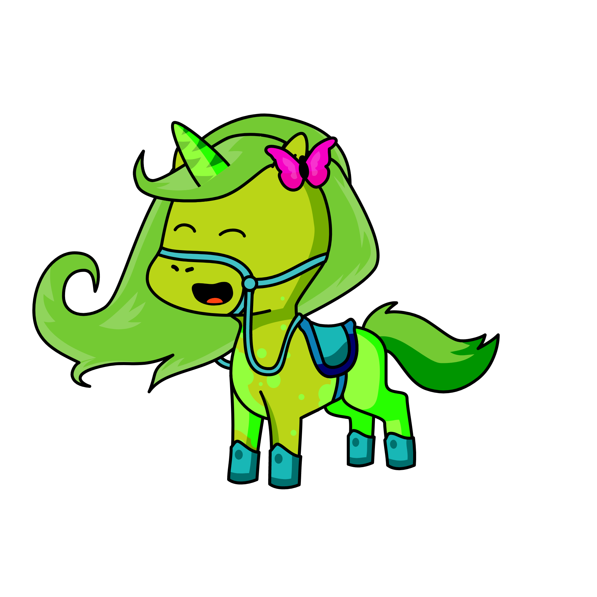 pon pon, the unicorn
