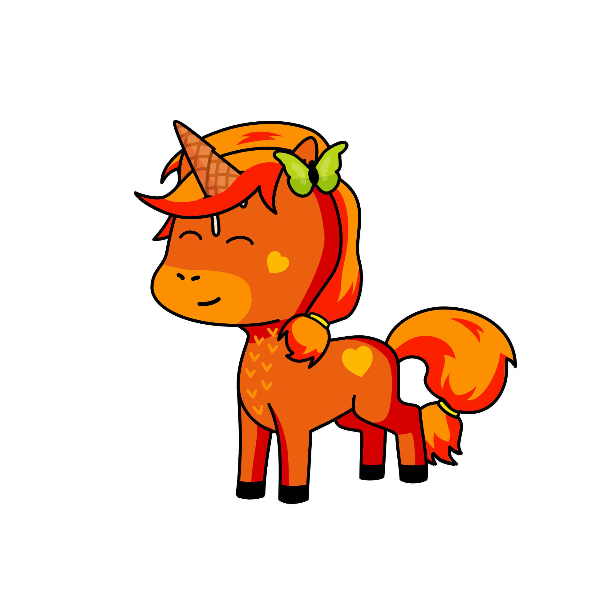Ginger, the unicorn