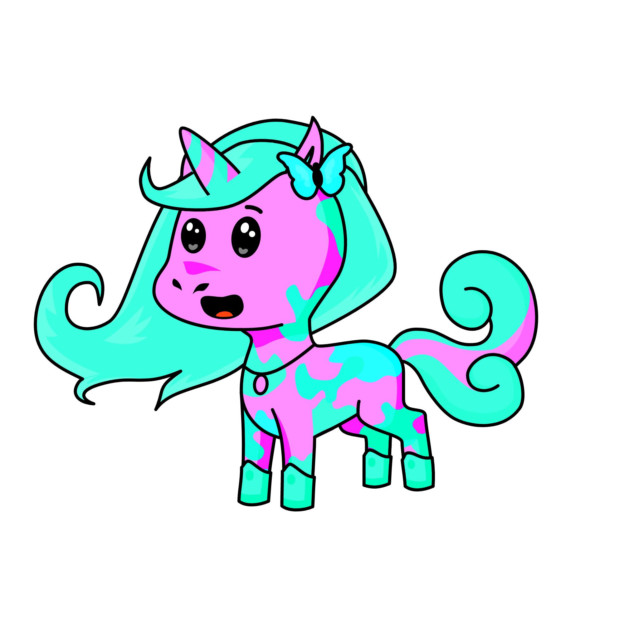ponpon, the unicorn
