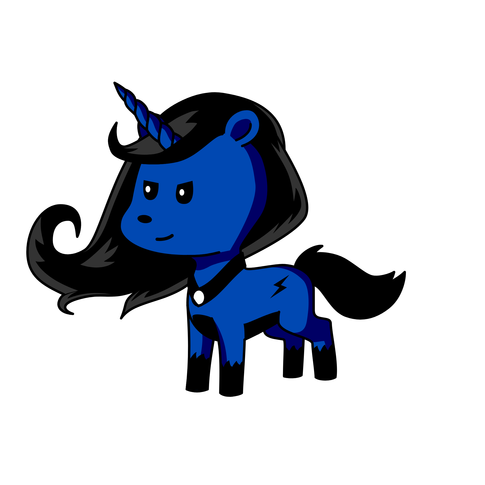 moonlight, the unicorn