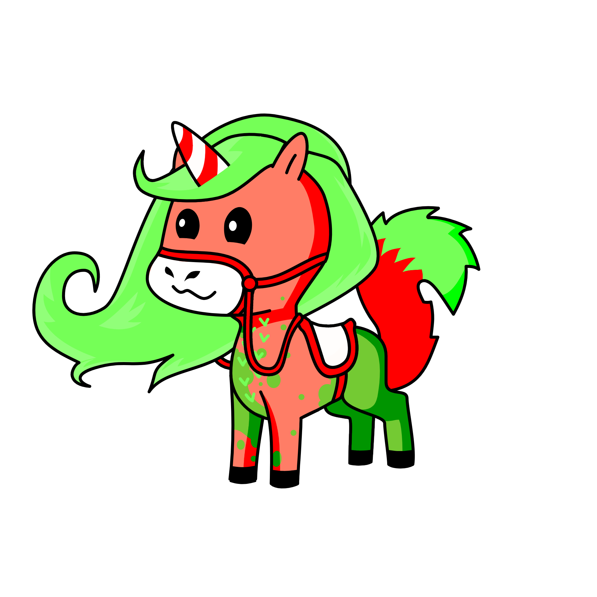 Candy Cane, the unicorn