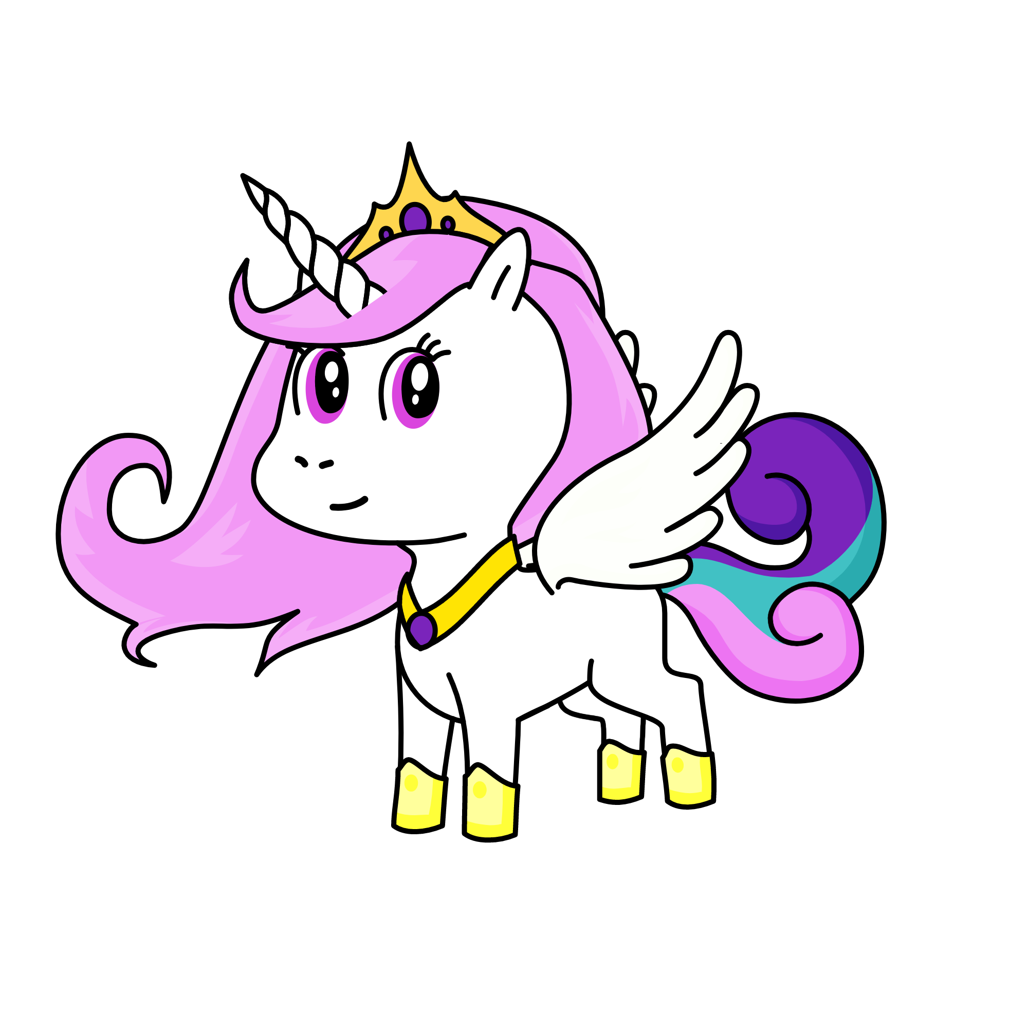 Princess Celestia, the unicorn