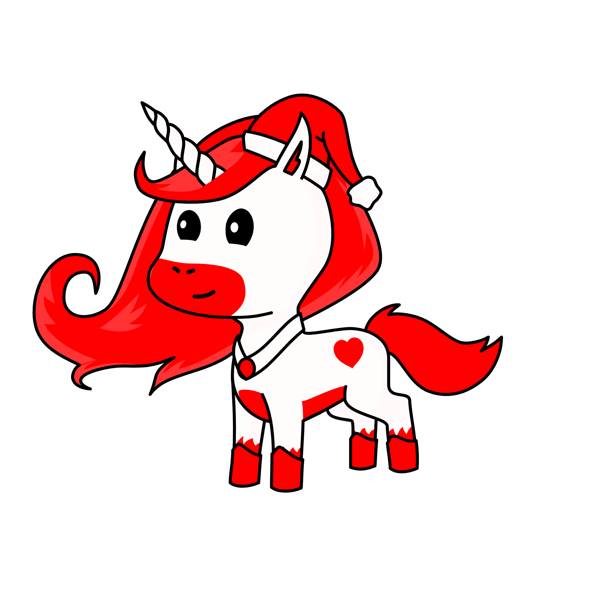 Christmas, the unicorn