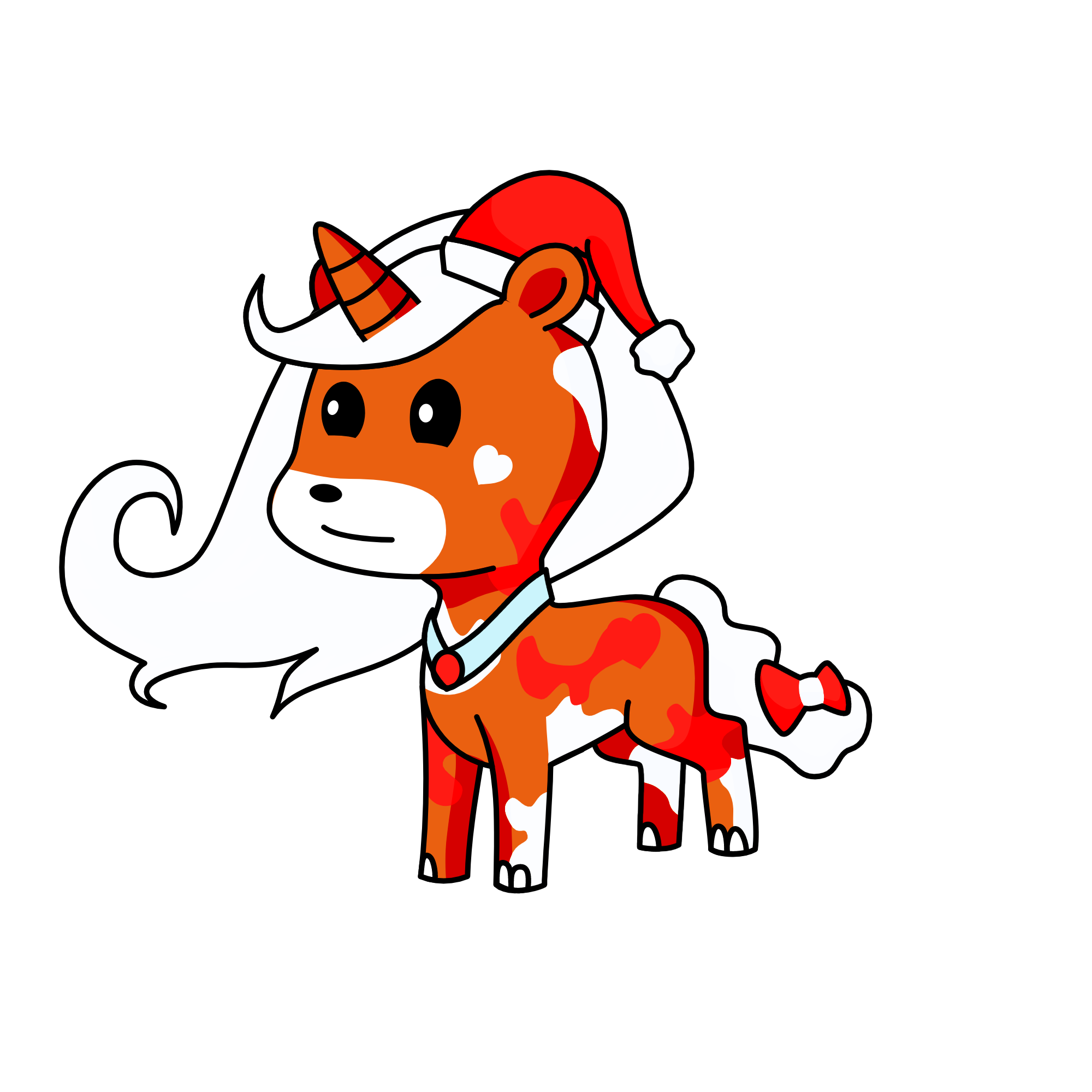 Santa's unicorn, the unicorn