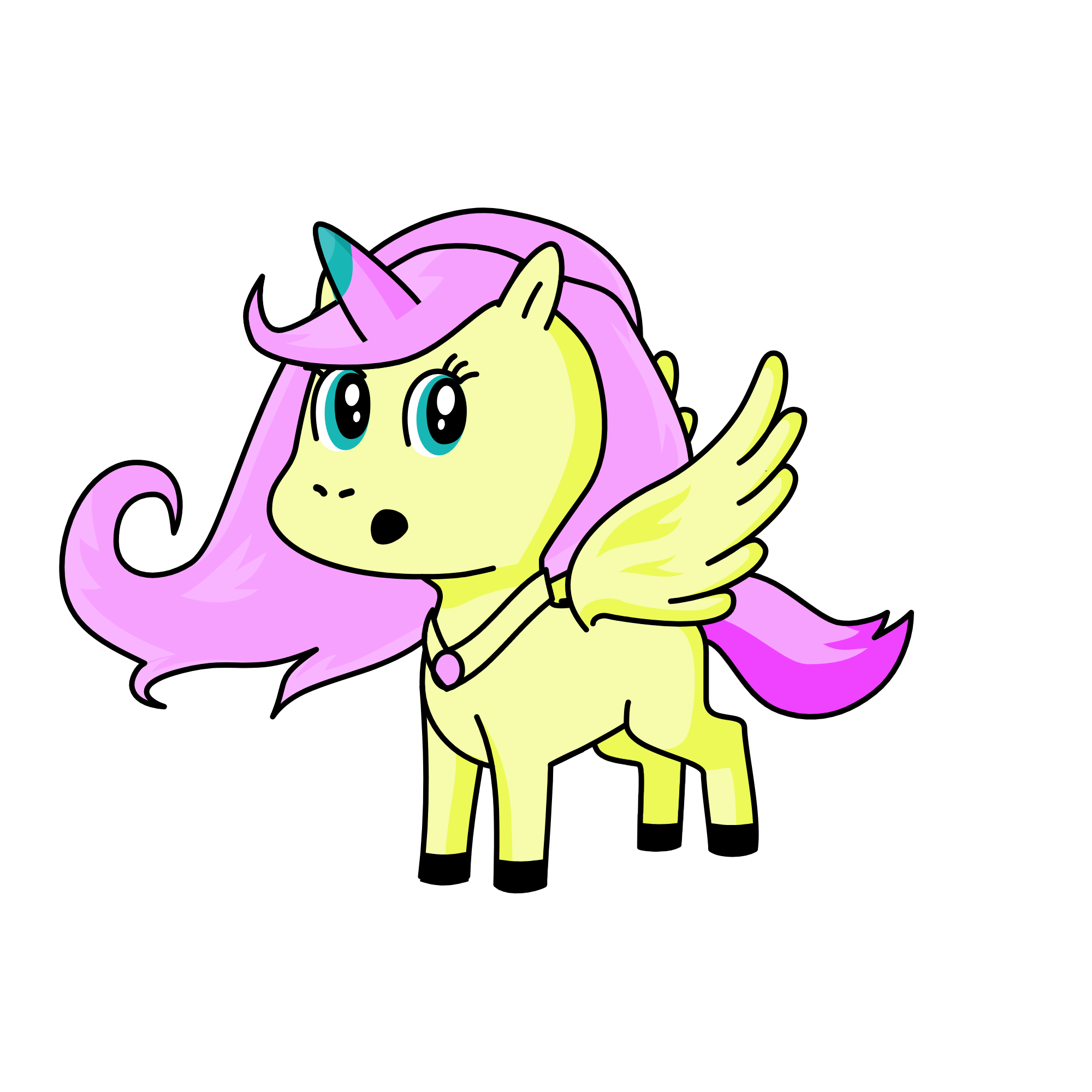 Fluttershy(I tried), the unicorn