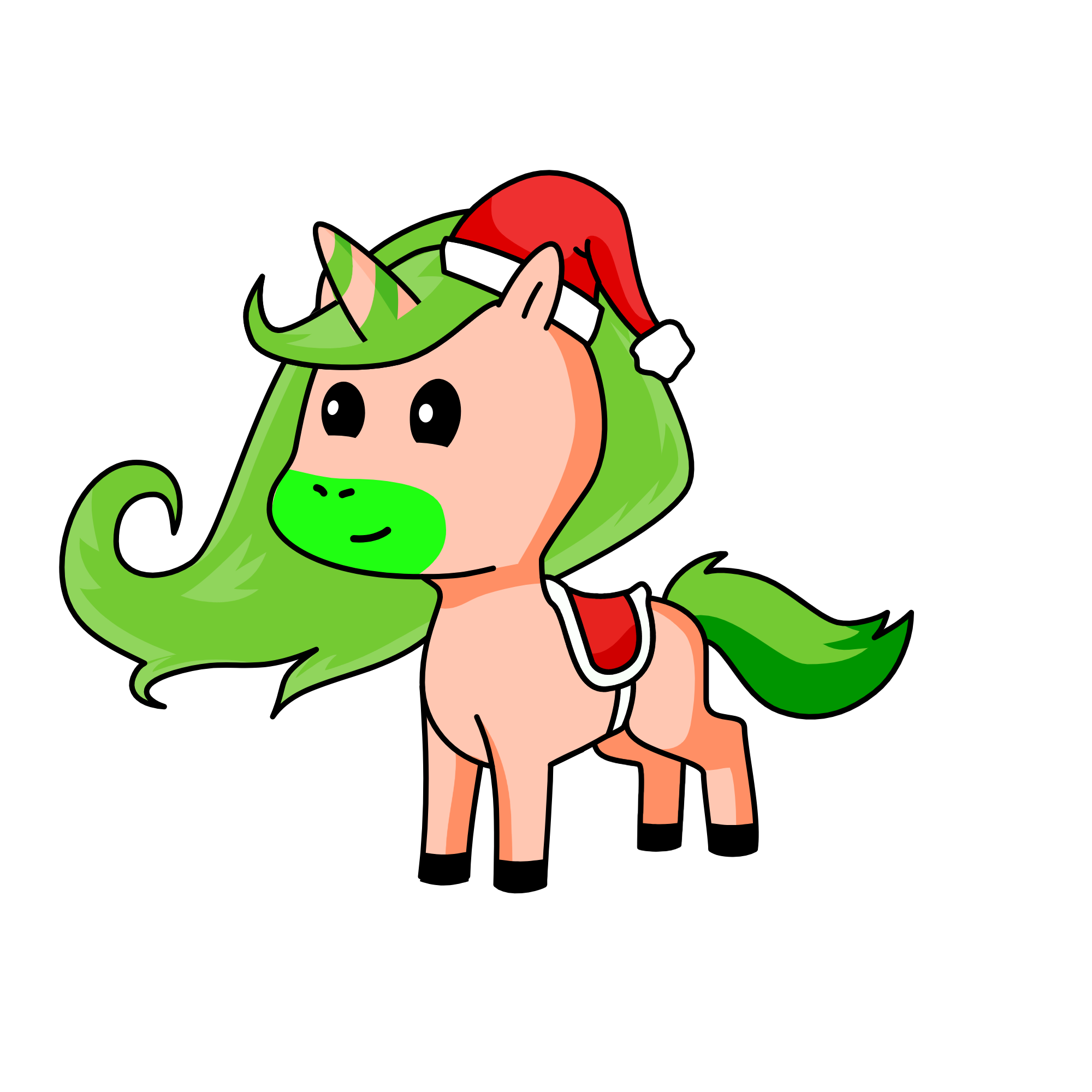 Santa Unicorn, the unicorn