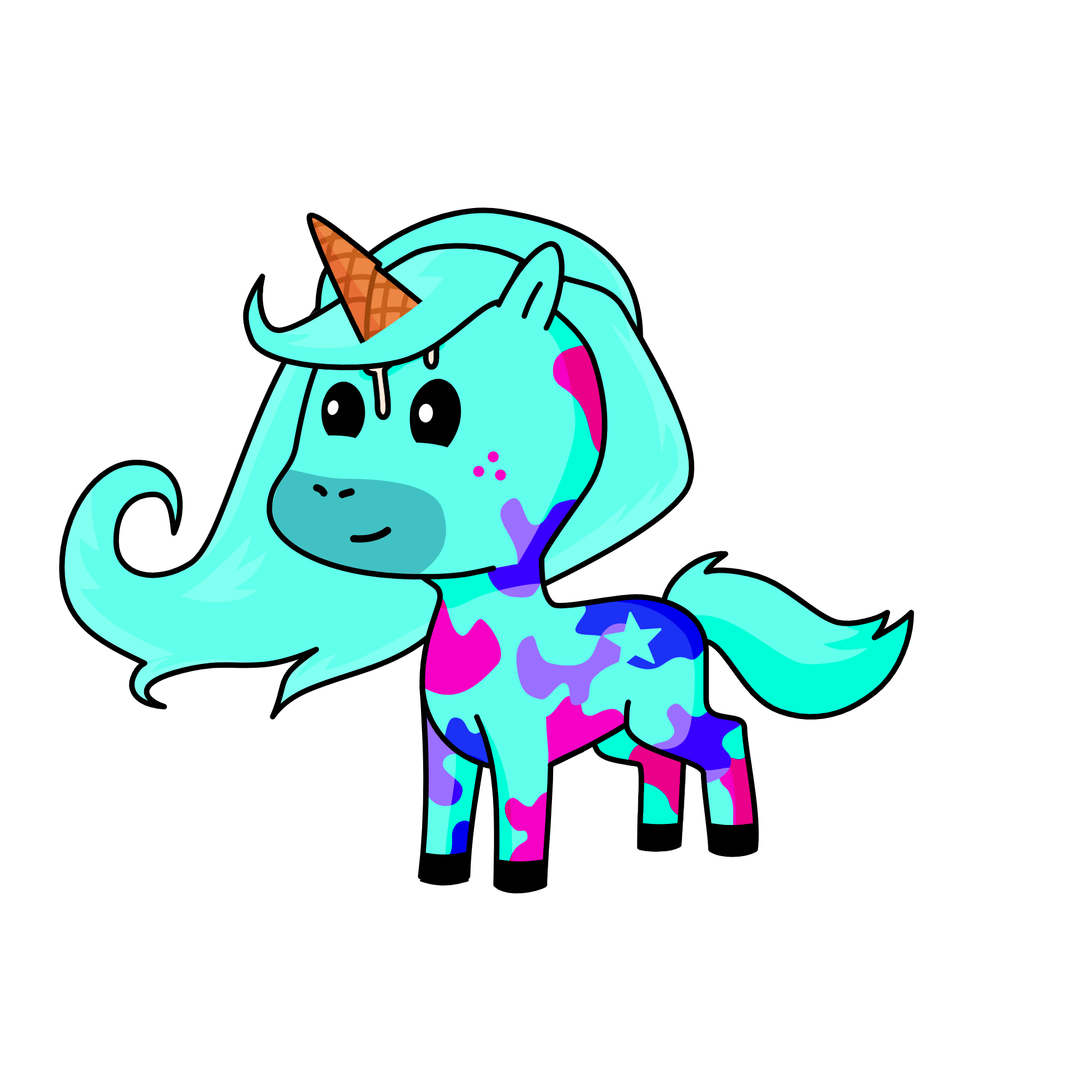 Superman Ice Cream, the unicorn
