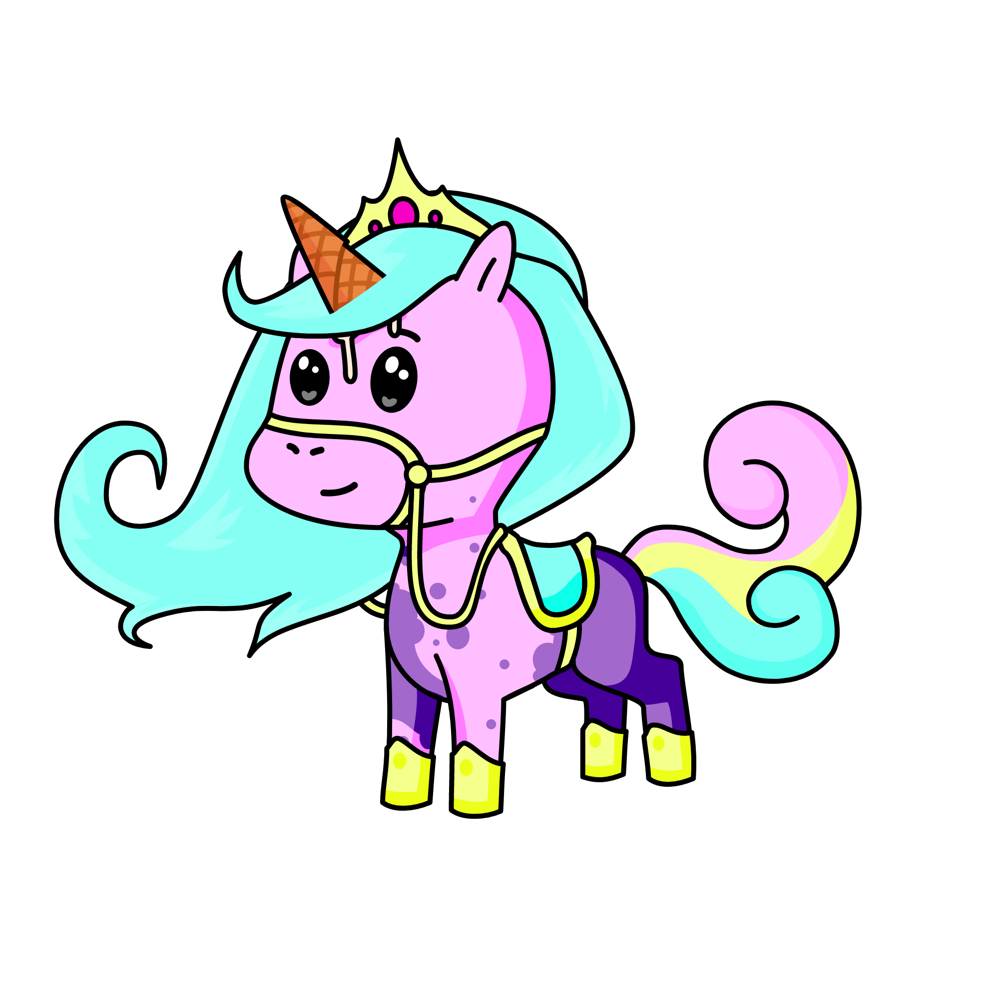 algodon de azúcar, the unicorn
