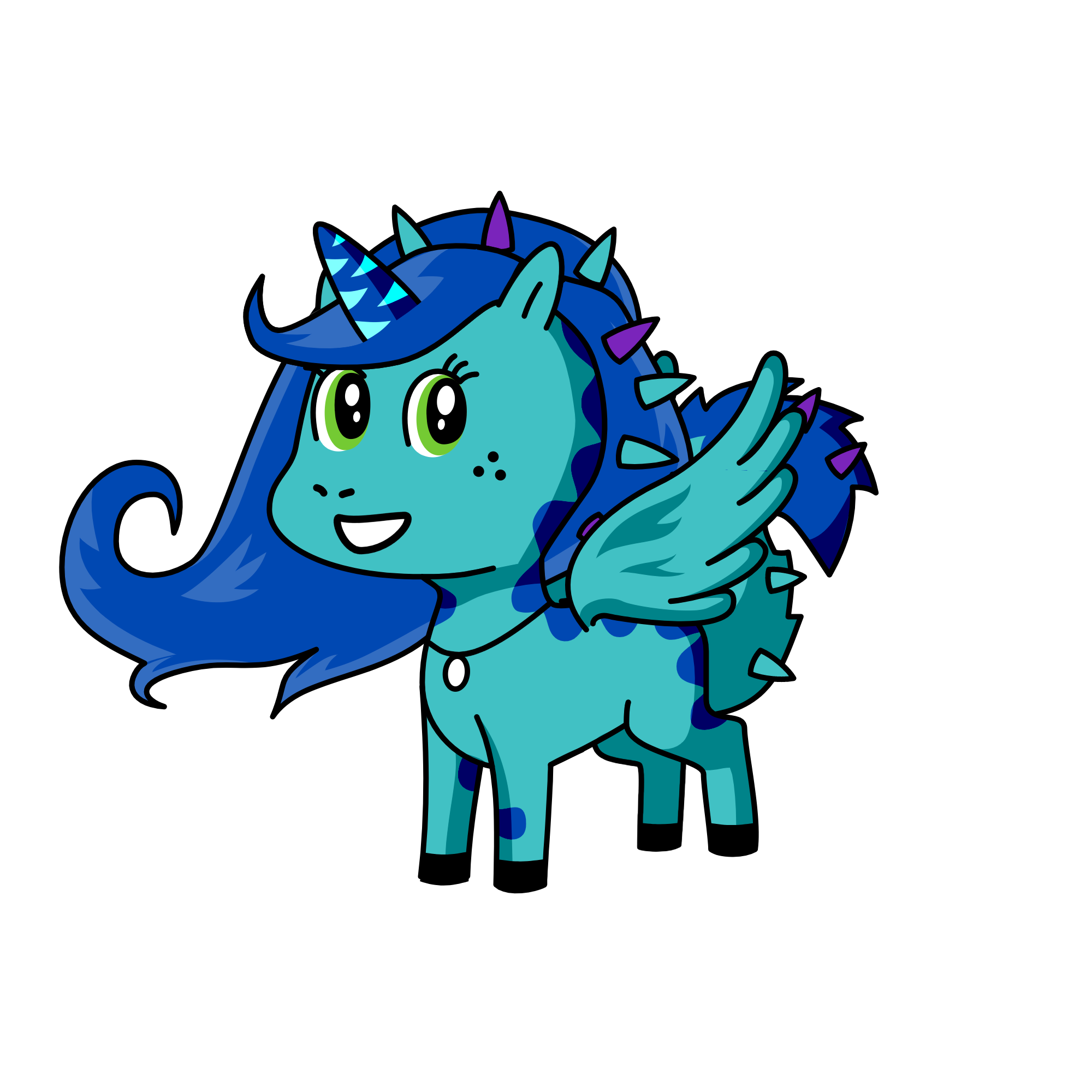 Coral, the unicorn